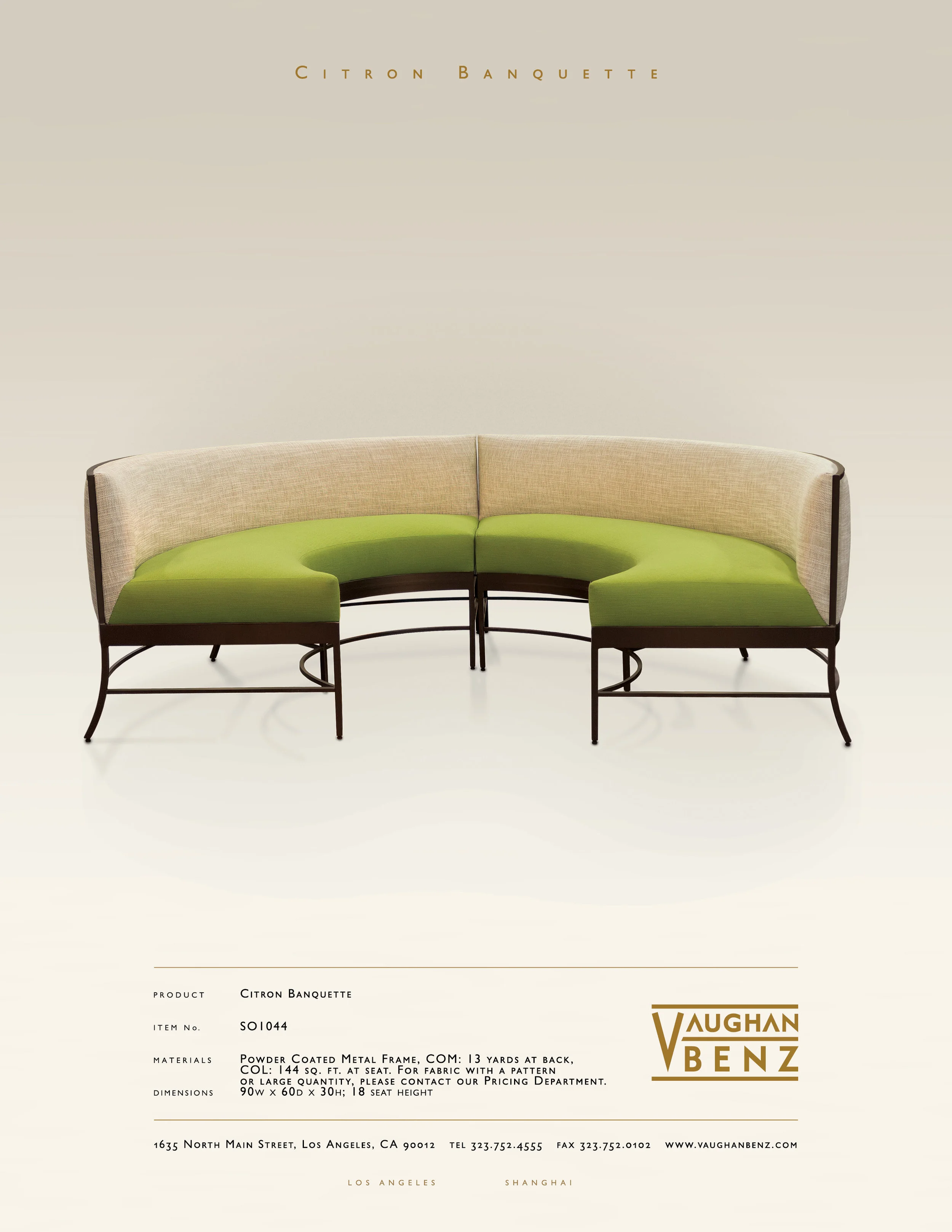 SO1044 - CITRON BANQUETTE