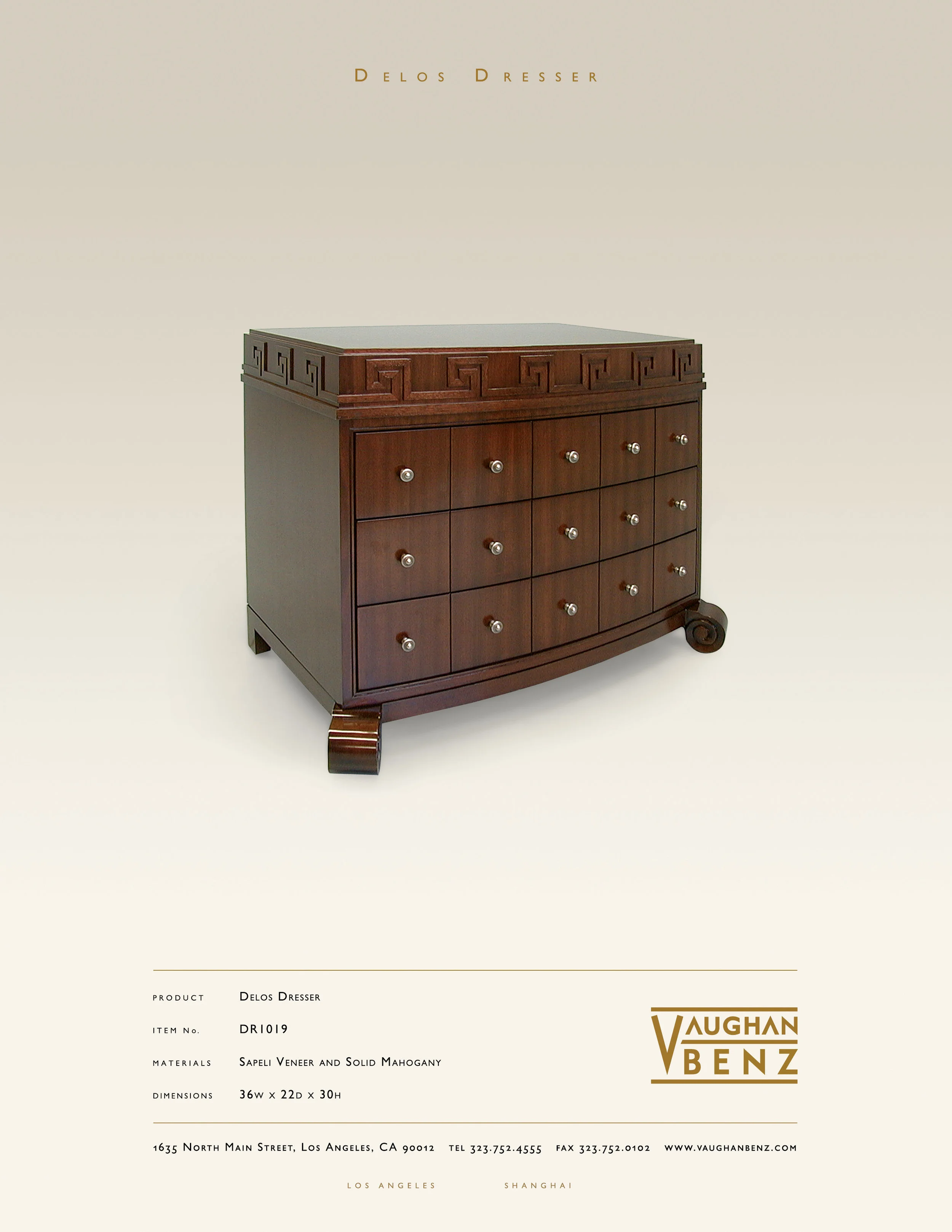 DR1019 - DELOS DRESSER