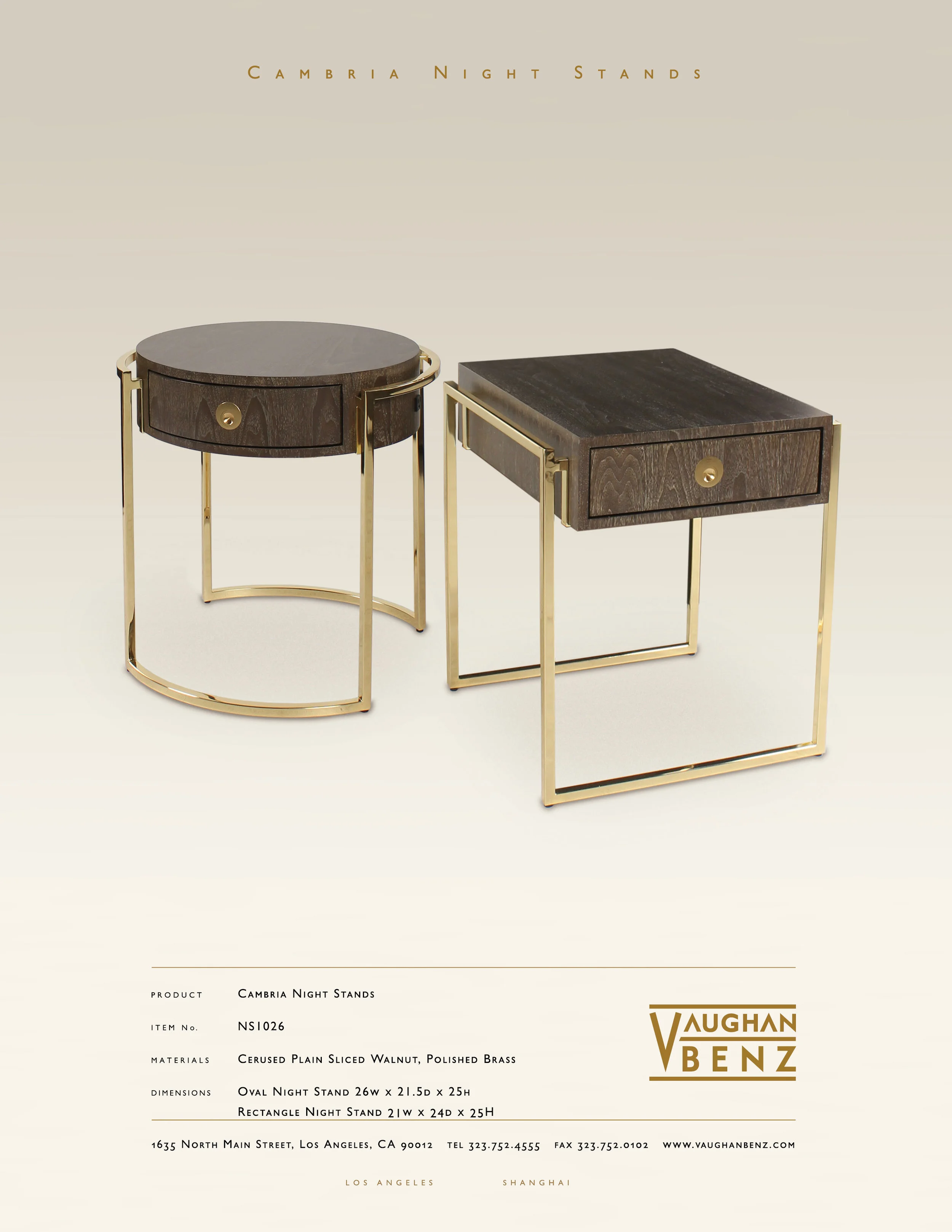NS1026 - CAMBRIA NIGHTSTANDS