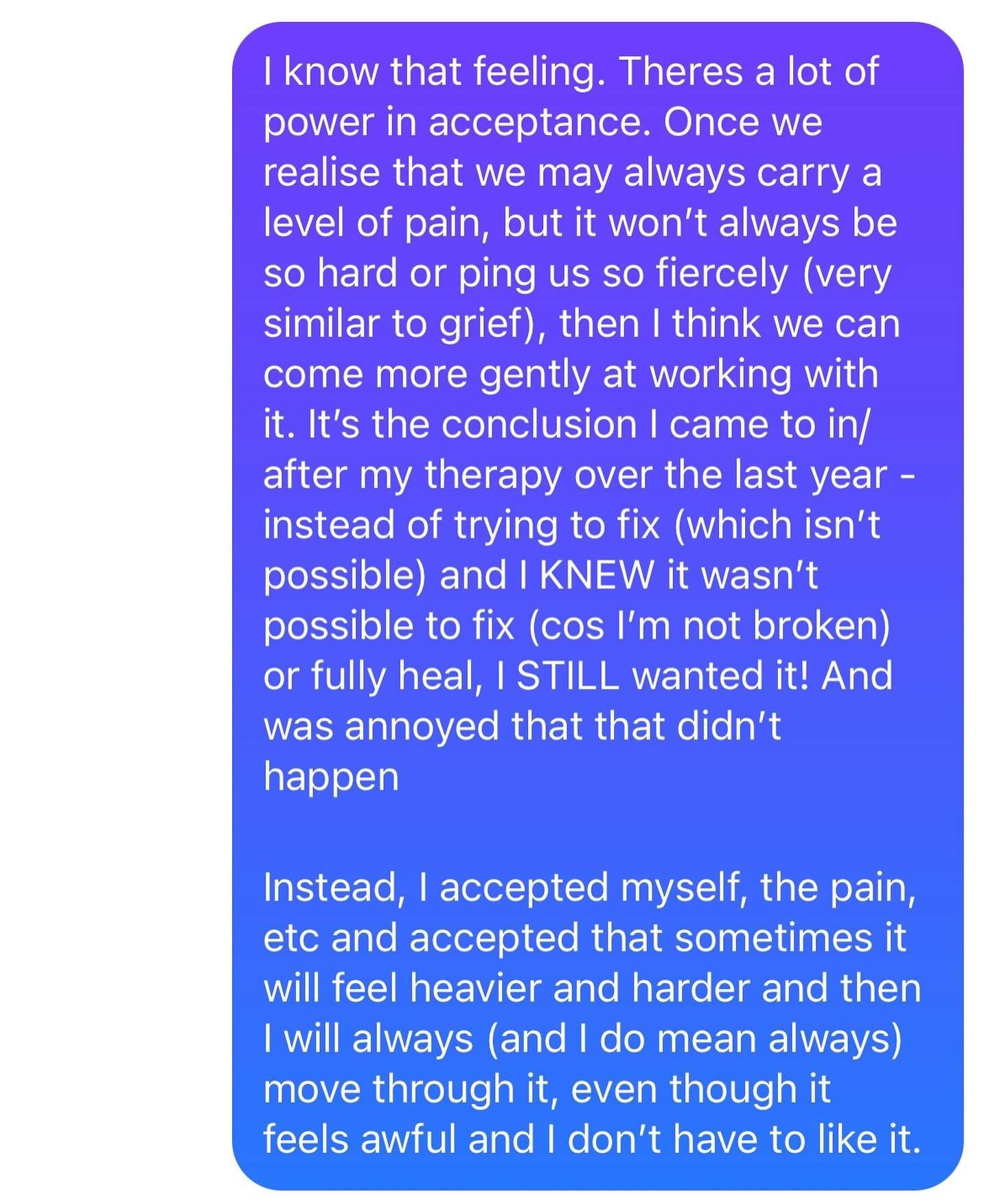 Being a human is painful. I have this perverse benefit of having been through so much awful pain in my life that I can write this ⬆️ (in a text in reply to my friend) and feel that it is true. 

So much of what we&rsquo;re sold is really ill-disguise
