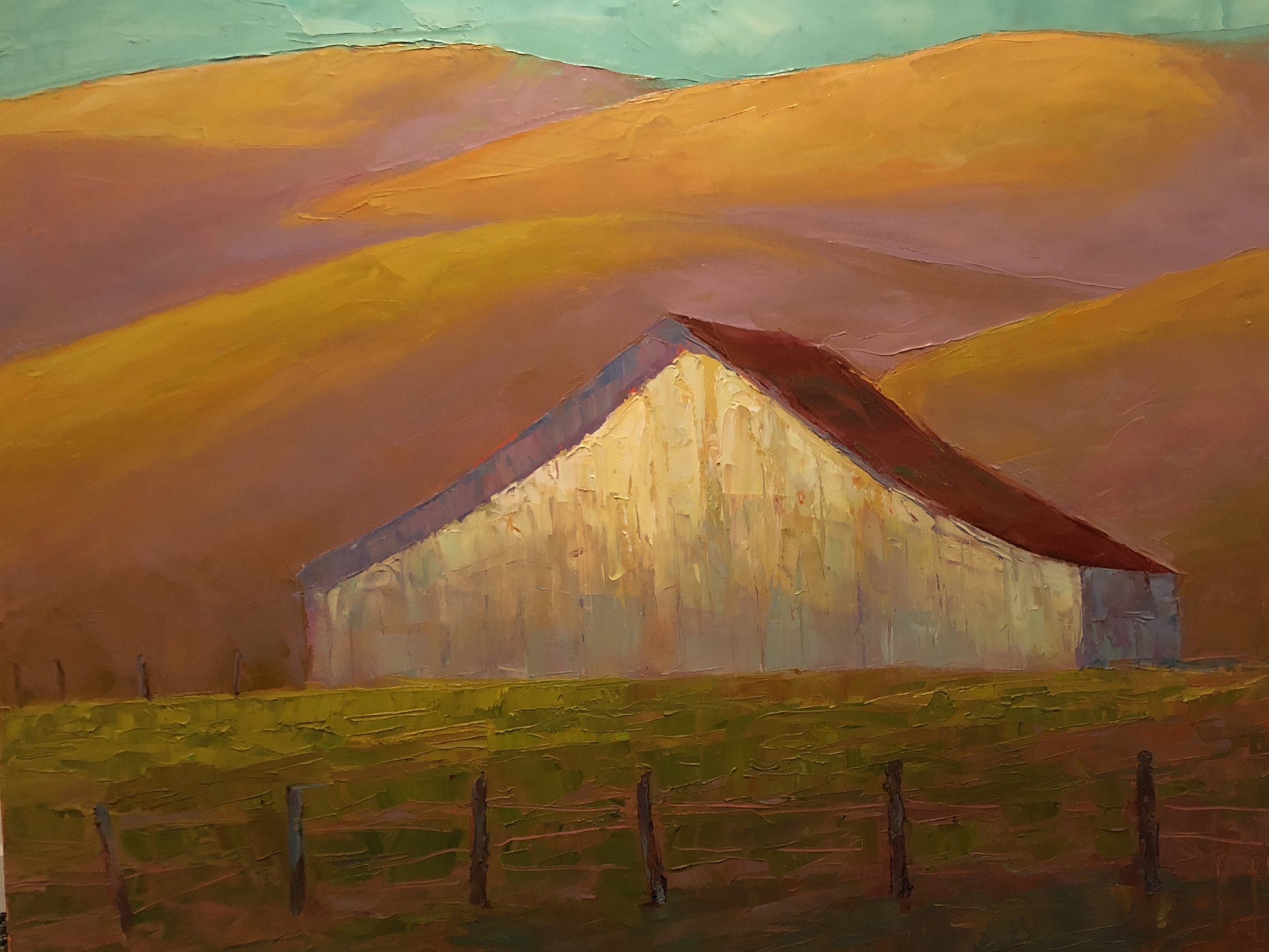 Red Roofed Barn