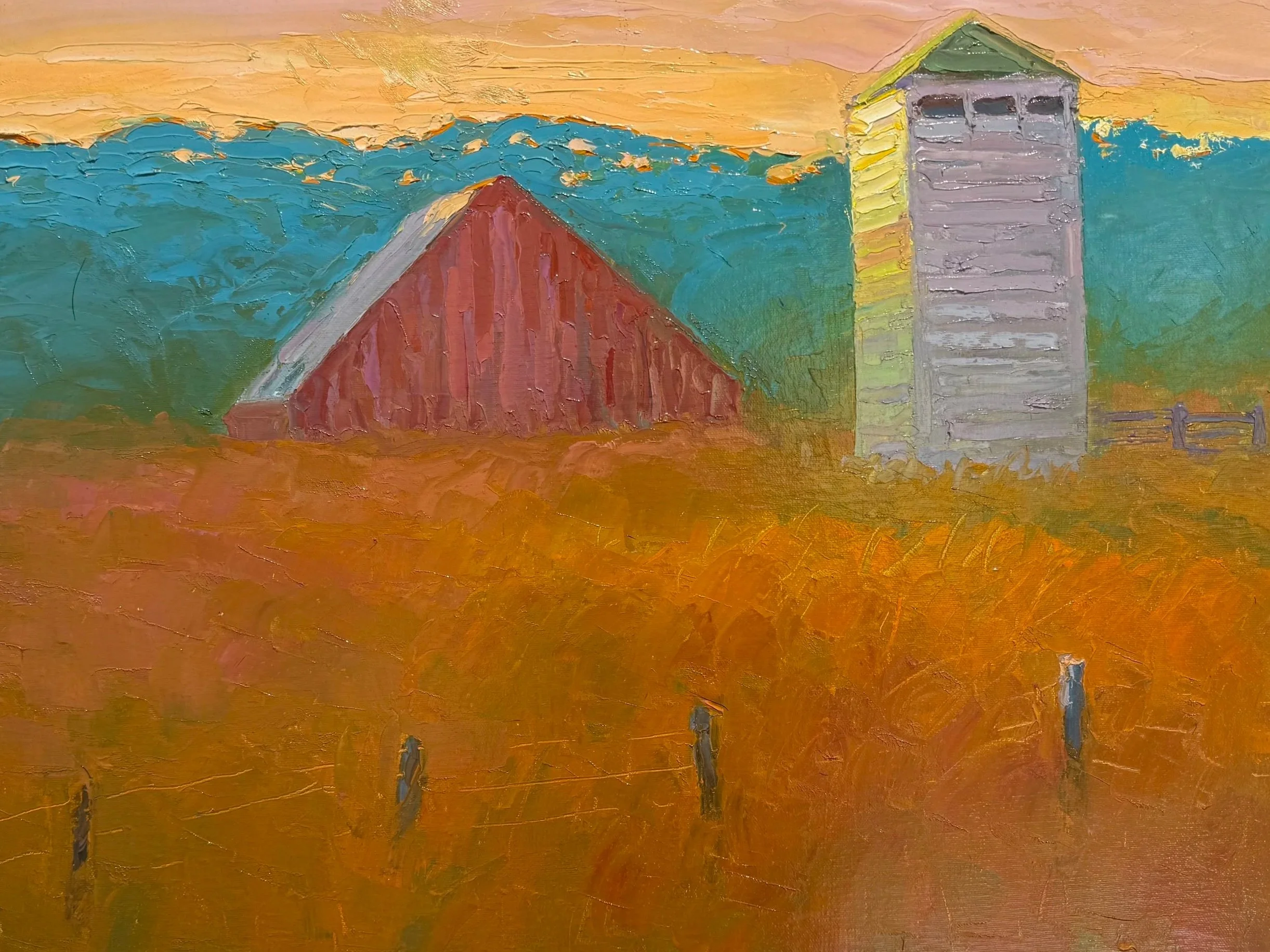 Water Tower, Oil on Canvas, 20 x 24 in. $2,200
