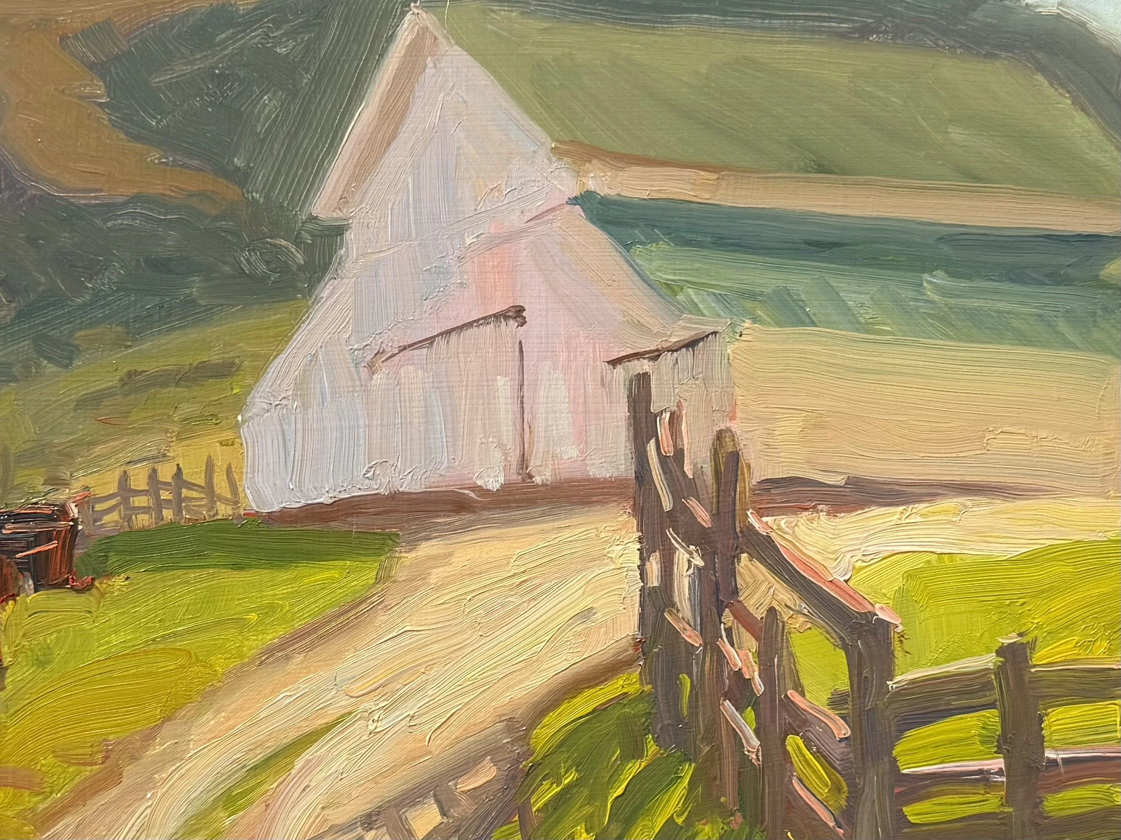 Sun Shadows, Oil on Board, 11 x 14 in., $800
