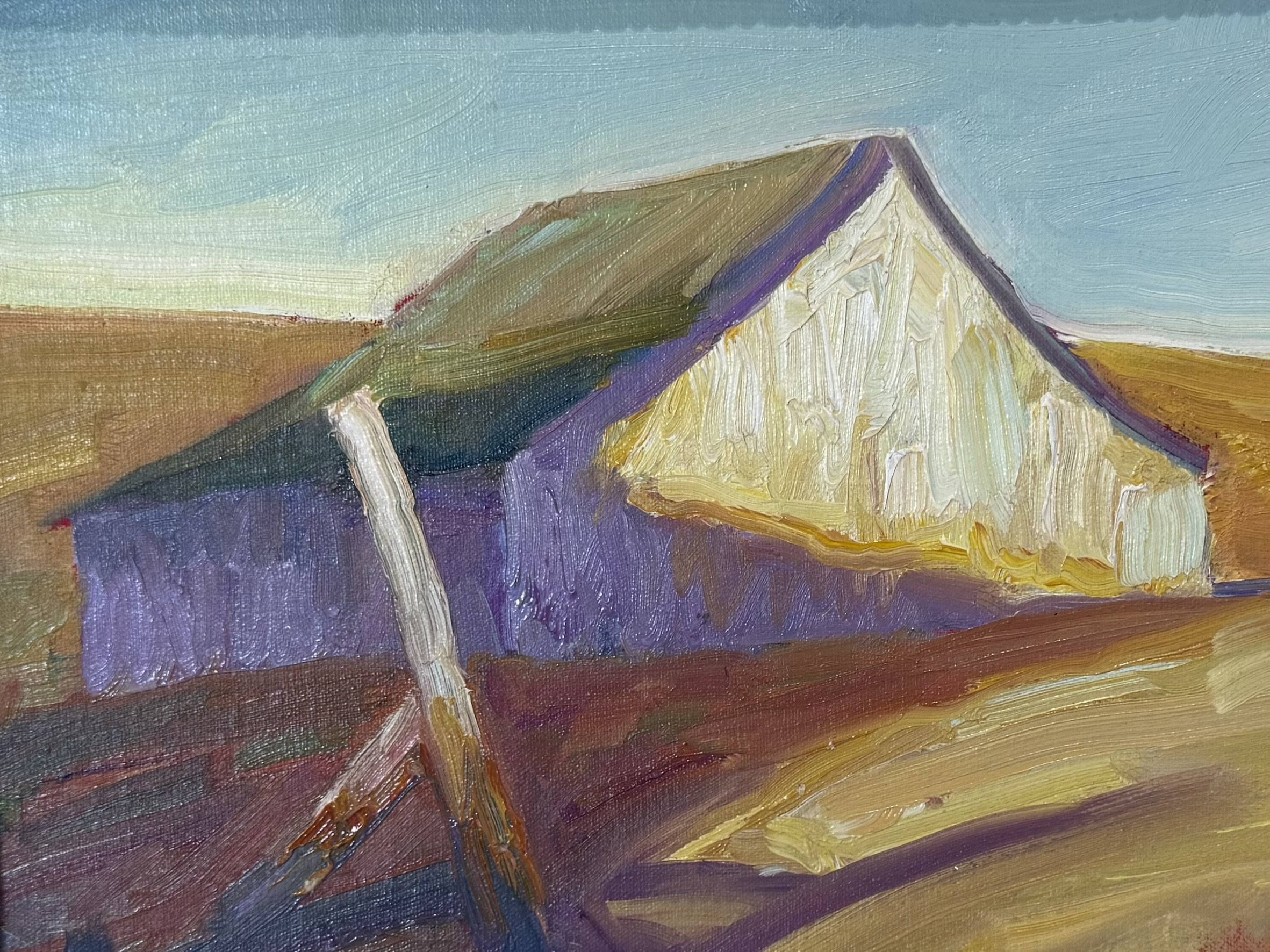 Fish Ranch, Oil on Canvas, 8 x 10 in., $650.
