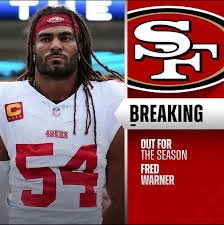 49ers lose top LB Fred Warner to season-ending ankle injury