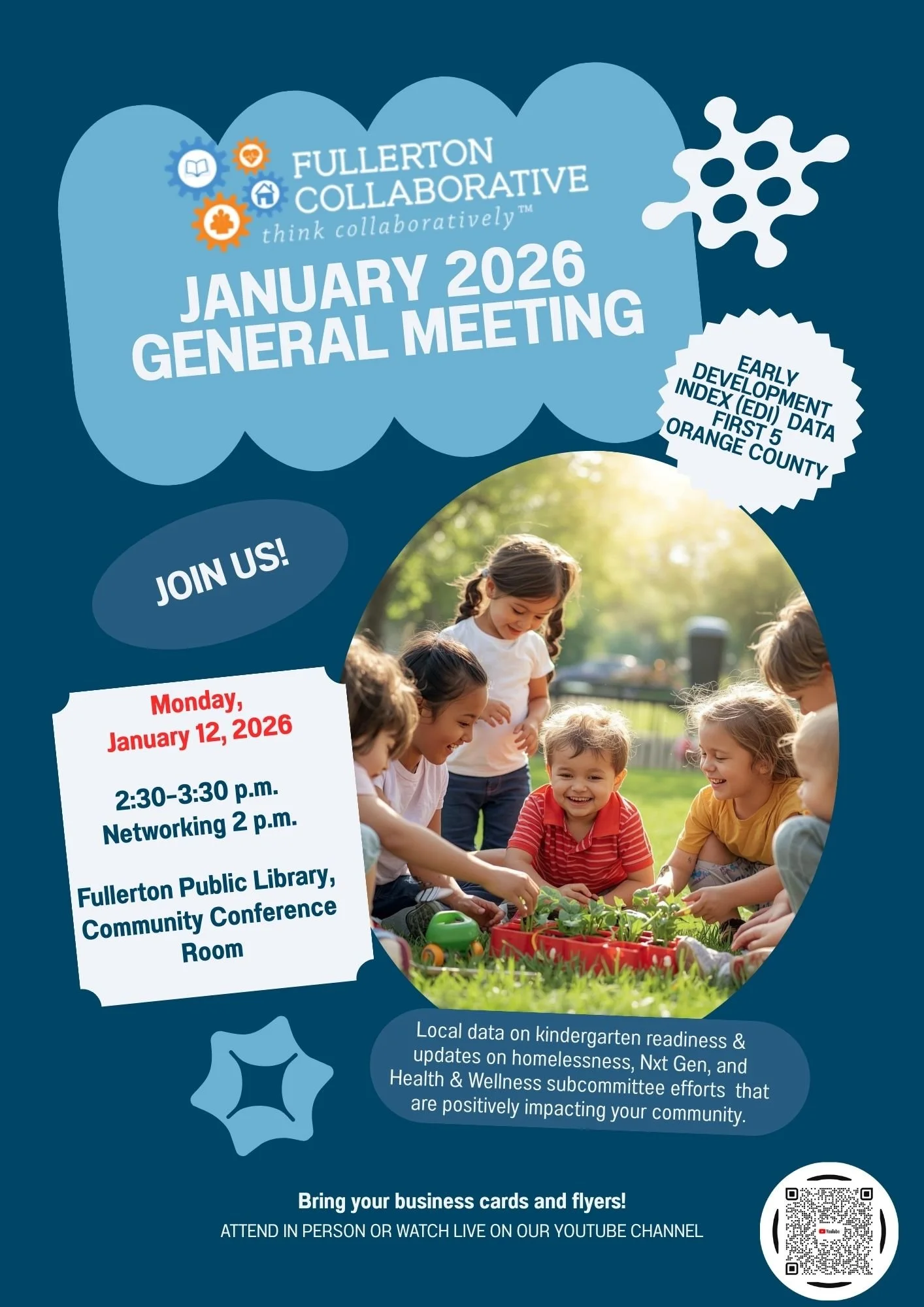 Fullerton Collaborative General Meeting - Early Development Index (EDI): Local Data on Kindergarten Readiness