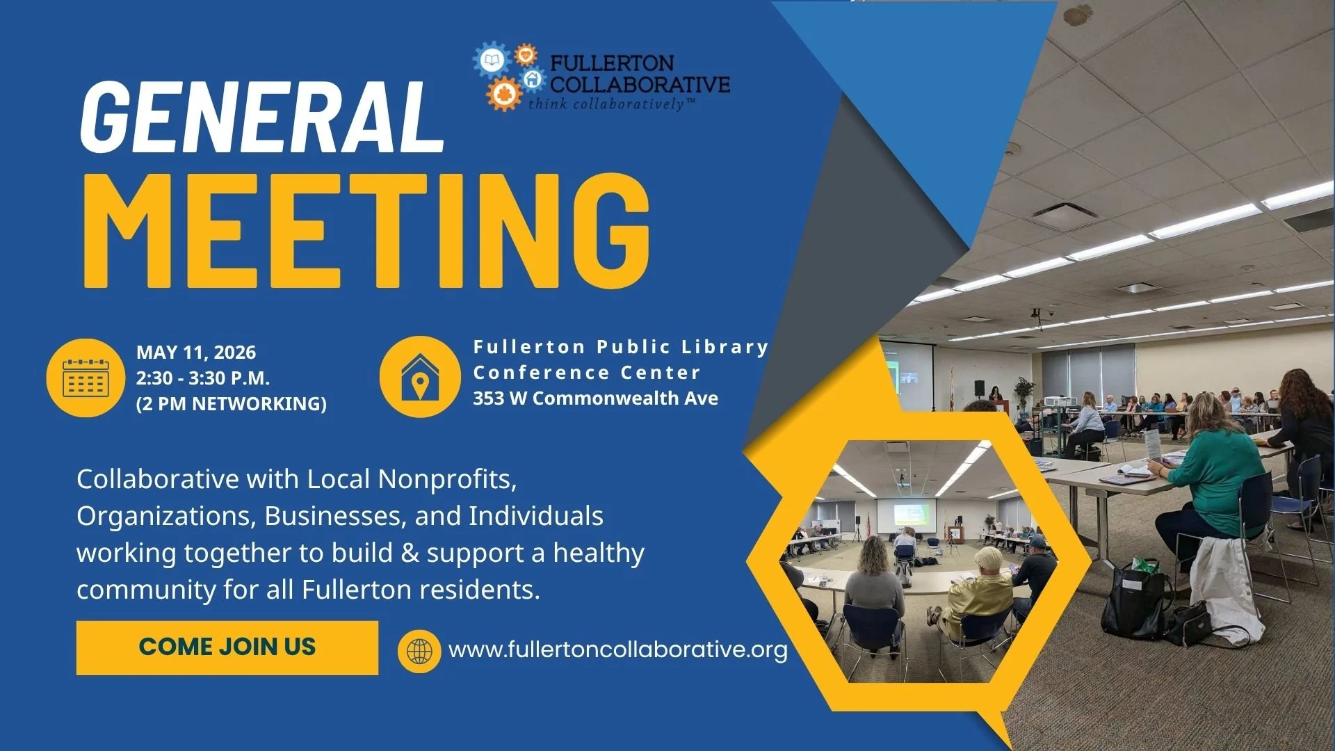 Fullerton Collaborative General Meeting: Connecting Through Mental Health &amp; Partnership