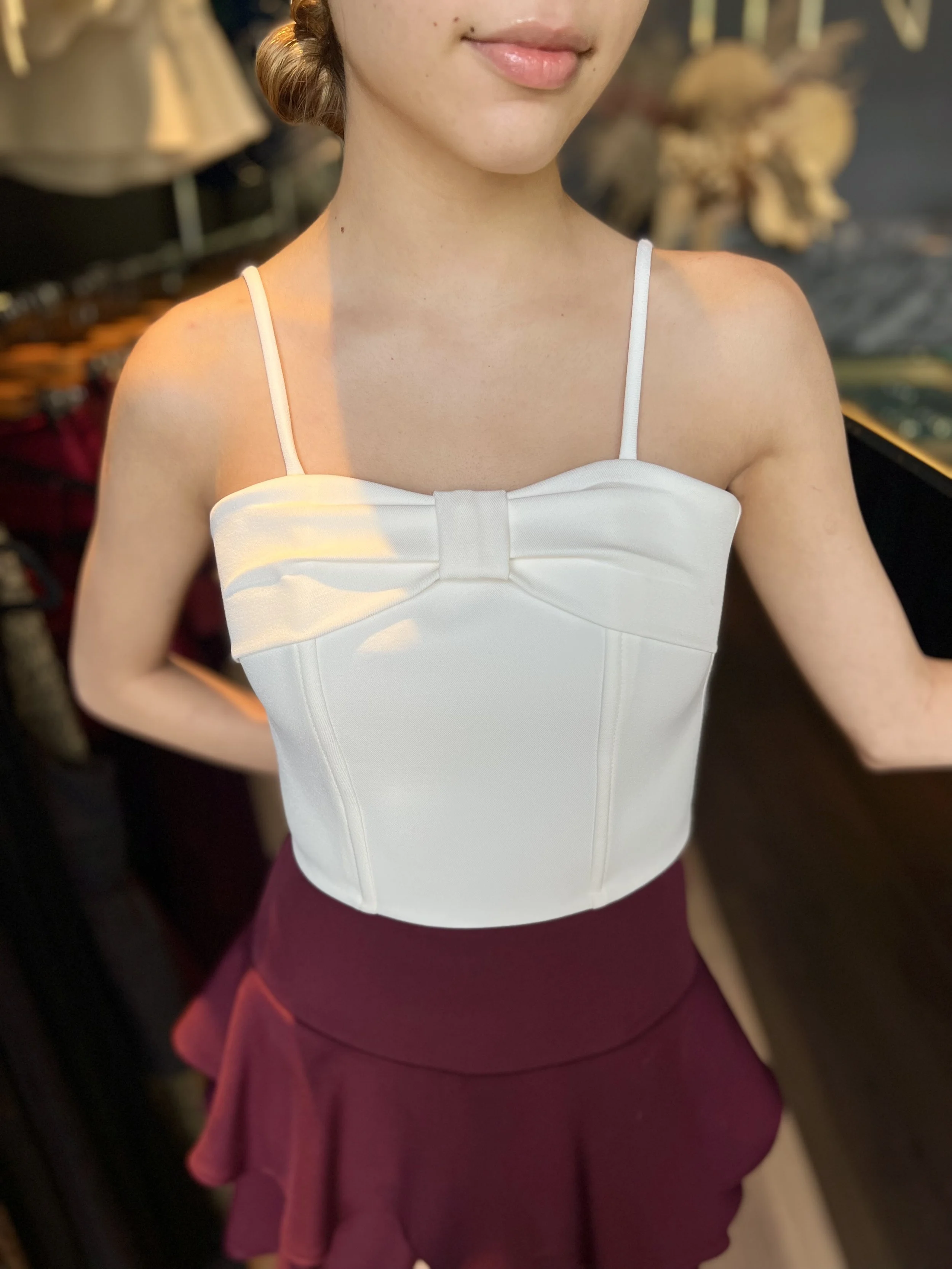 Top lazo color Hueso Talla XXS