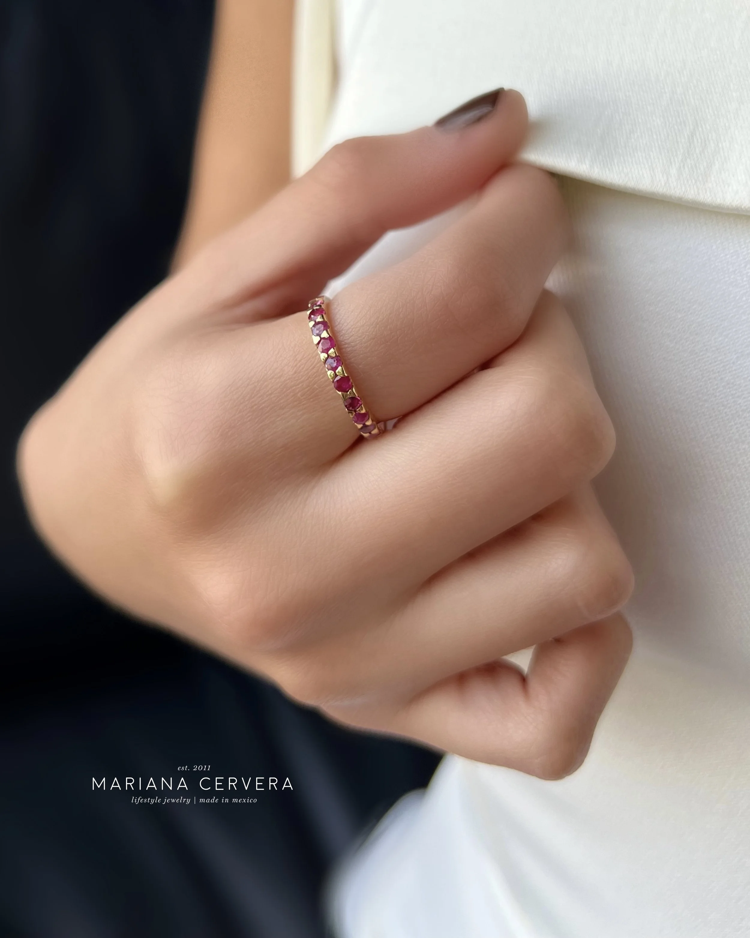 Churumbela de Rubíes Oro 14k