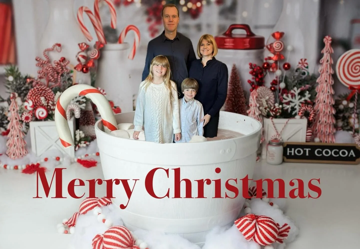 3rd degree burns covering all of our legs was a small price to pay for this wonderful Christmas Card. Happy Holidays from THE WHITELEYS&trade;️&copy;️!