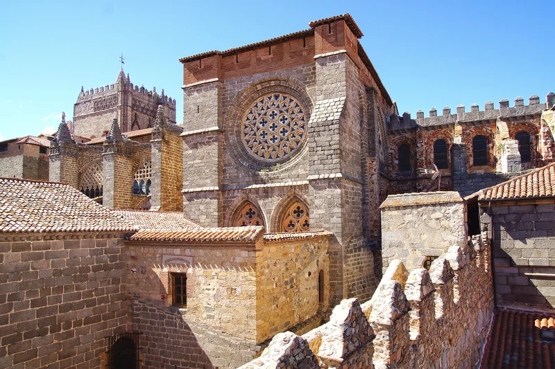 Avila Cathedral from Old Fortress Wall