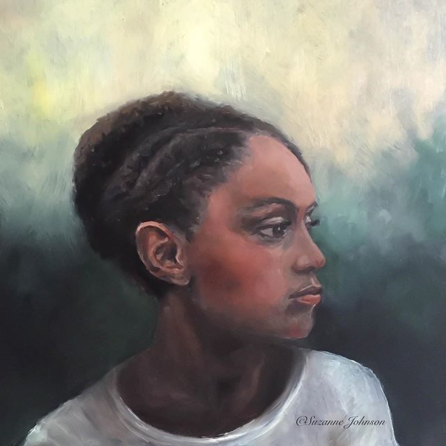 &ldquo;Marna&rsquo;s Daughter&rdquo; - Ala Prima Oil Painting on Aluminum Panel- 12x12 inches.
.
.
.#alaprima #oilpainting #womanartist #loosebrushstrokes #markmaking