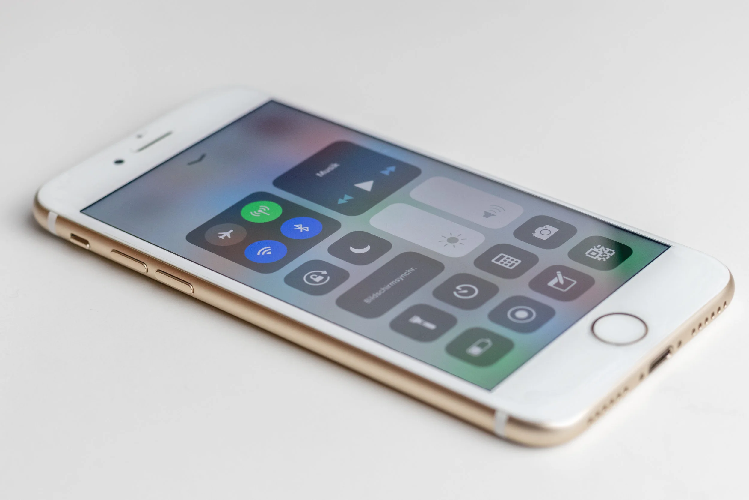 Picture of phone settings
