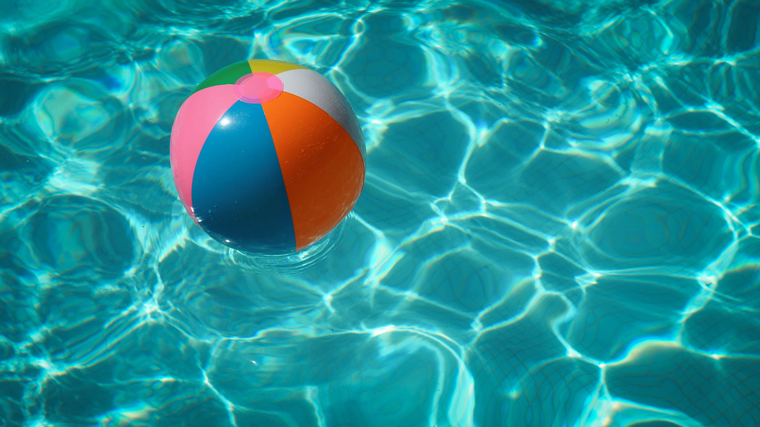 Picture of beach ball in pool