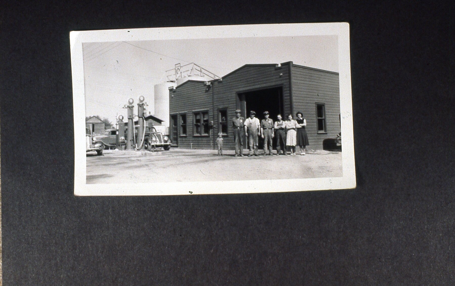 First gas station next to mill