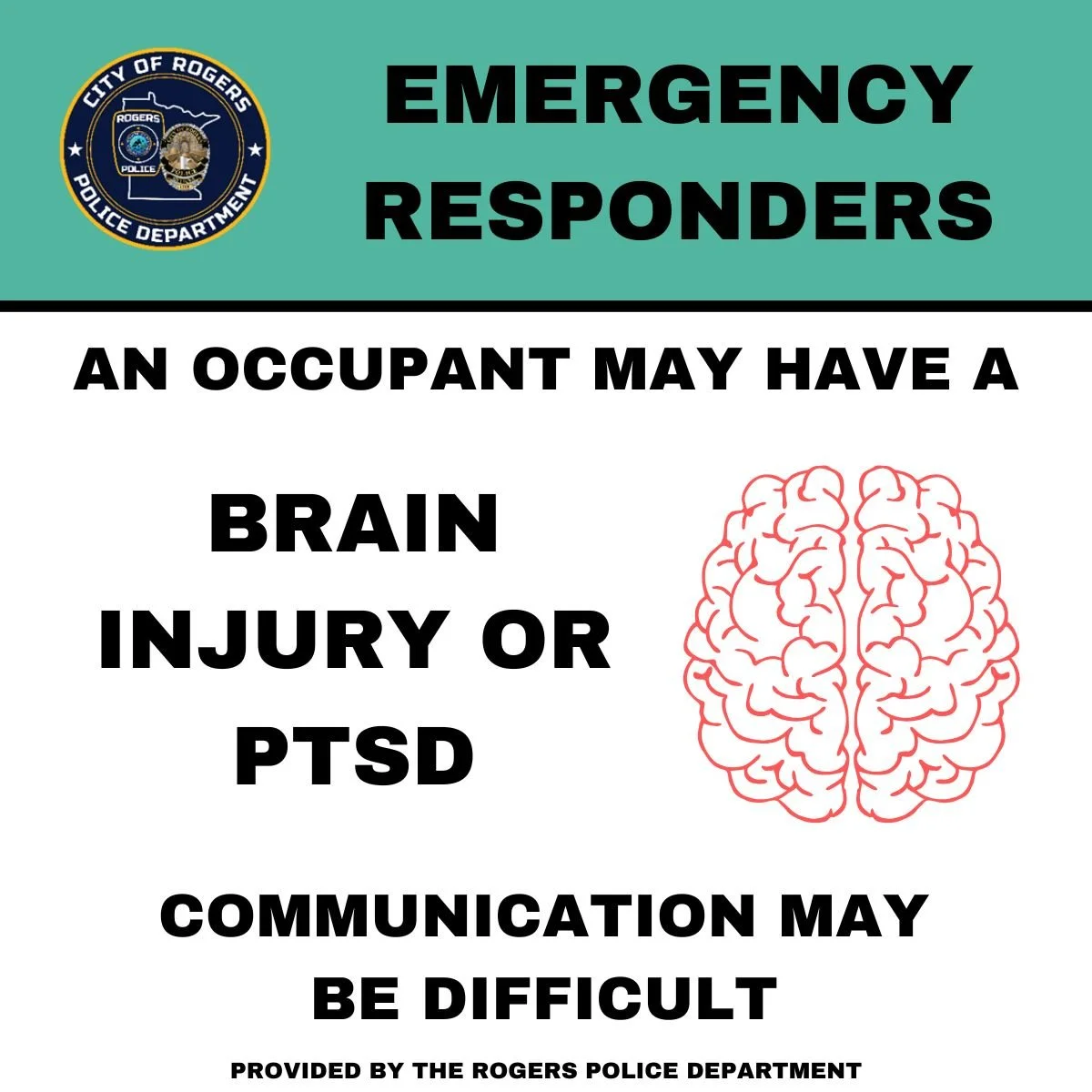 Emergency Alert Stickers — City of Rogers, MN
