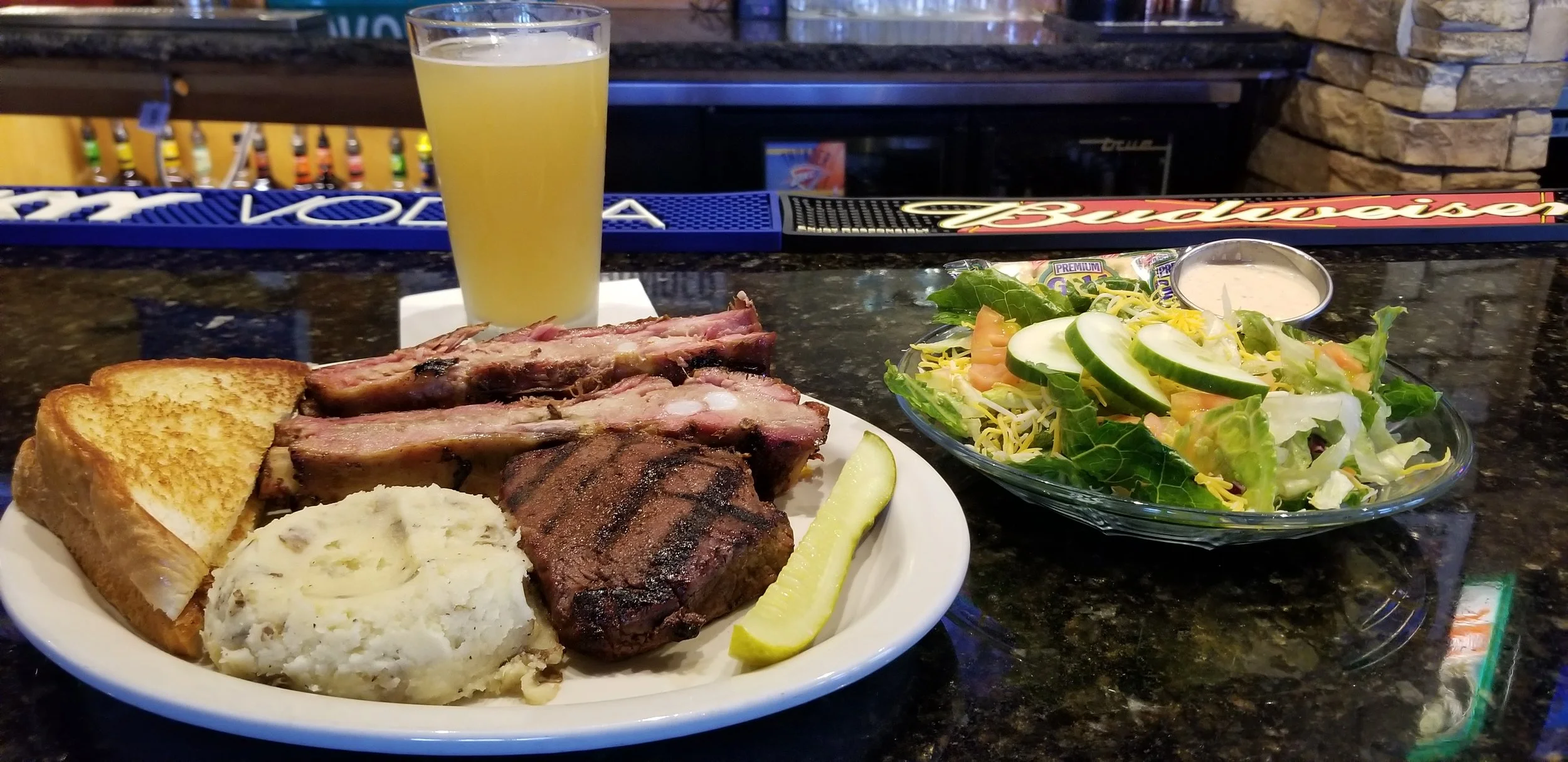 Rib & Steak Dinner