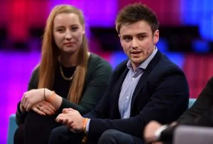 Conor Nolan speaking at the Web Summit