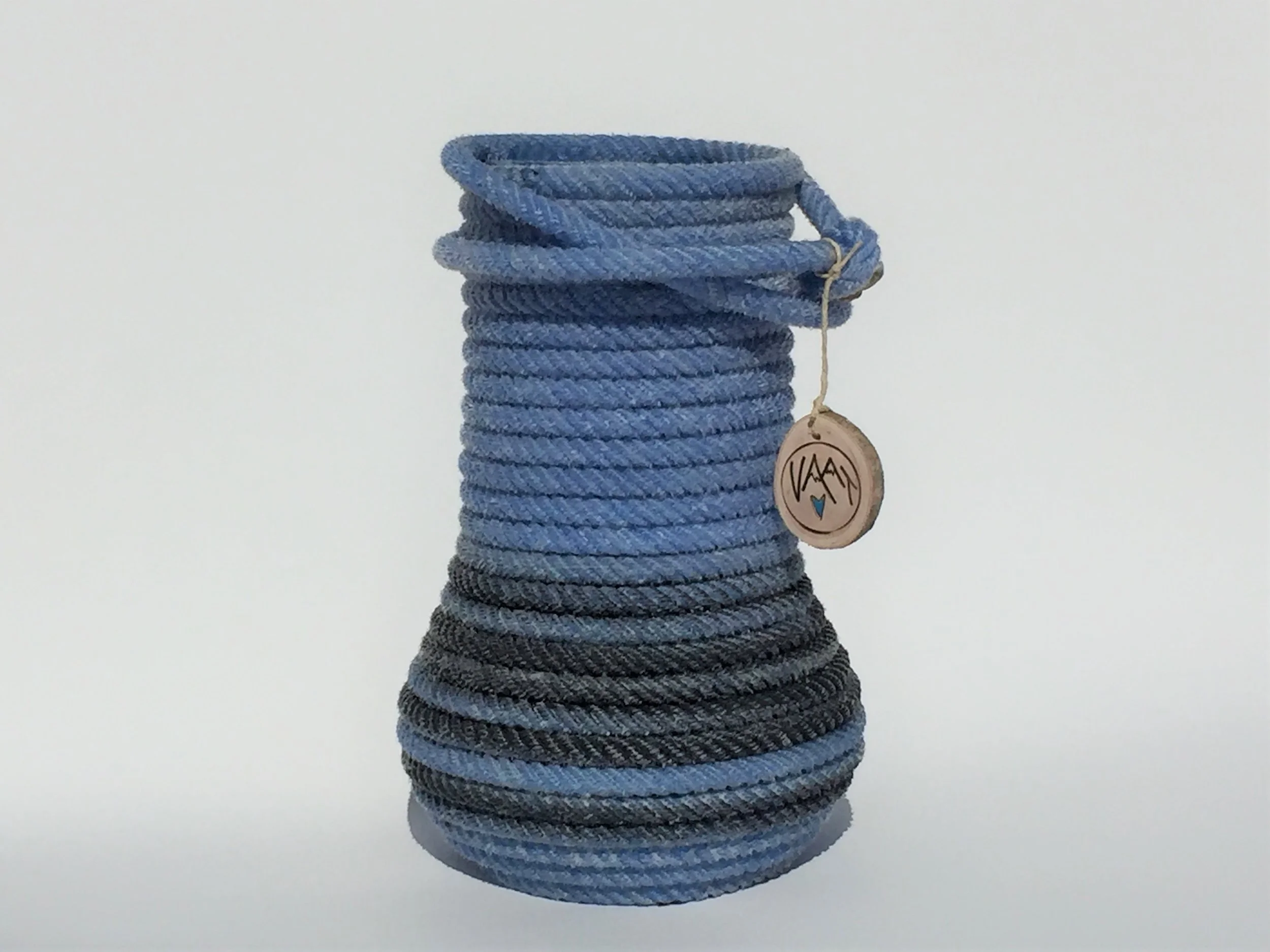 Large Blue Rope Wine Holder