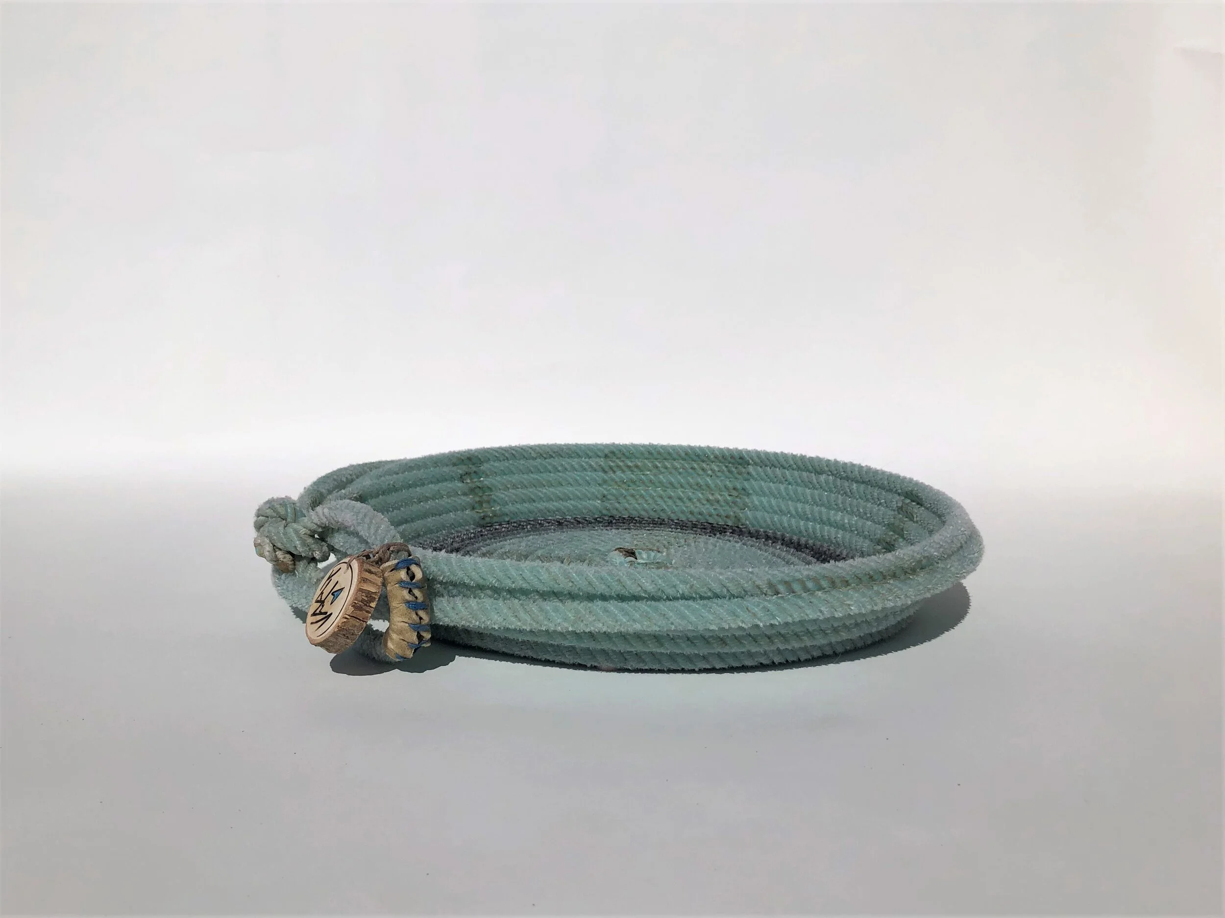 Large Light Blue Rope Pie Trivet