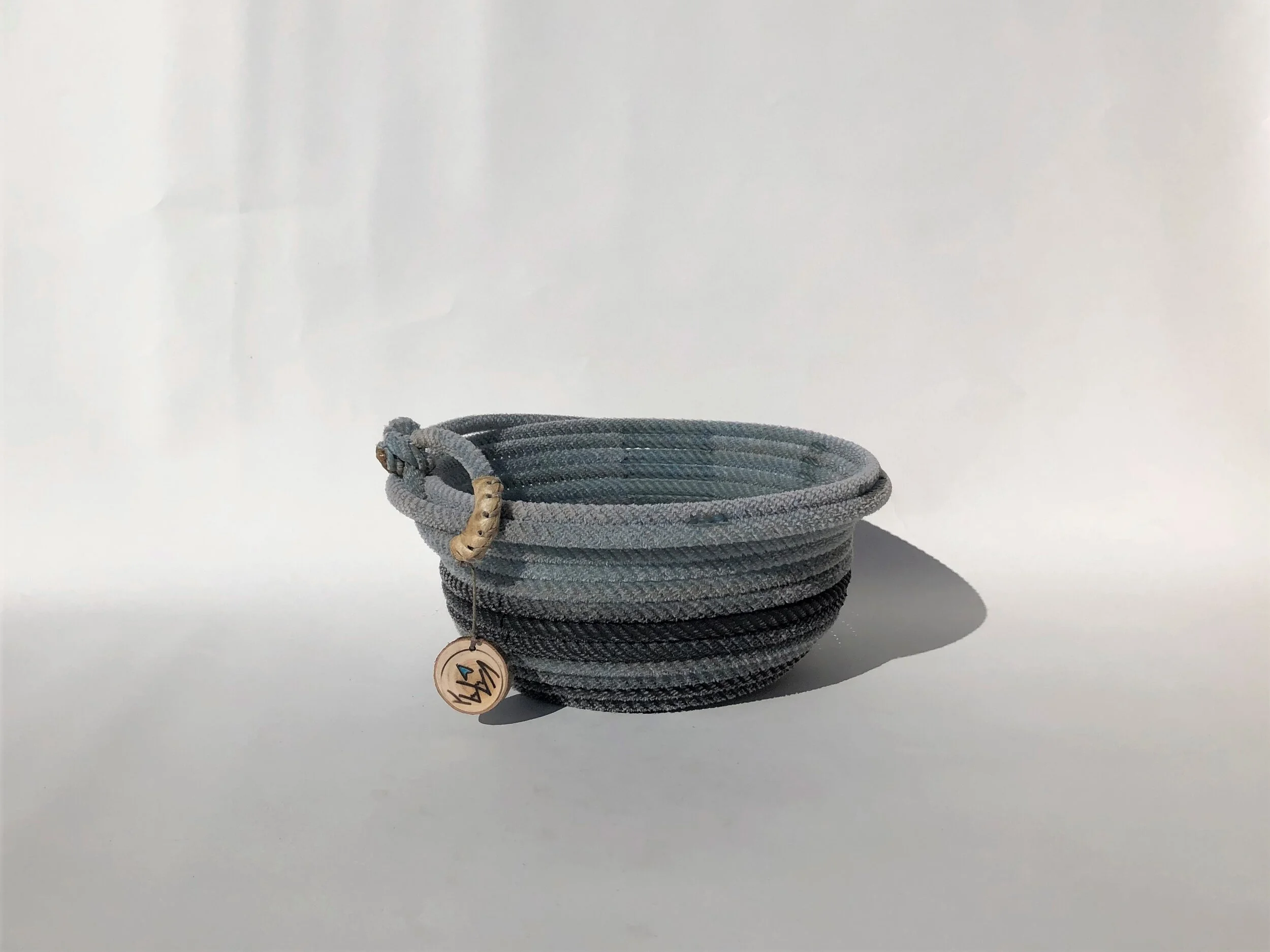 Large Blue Rope Bowl 2
