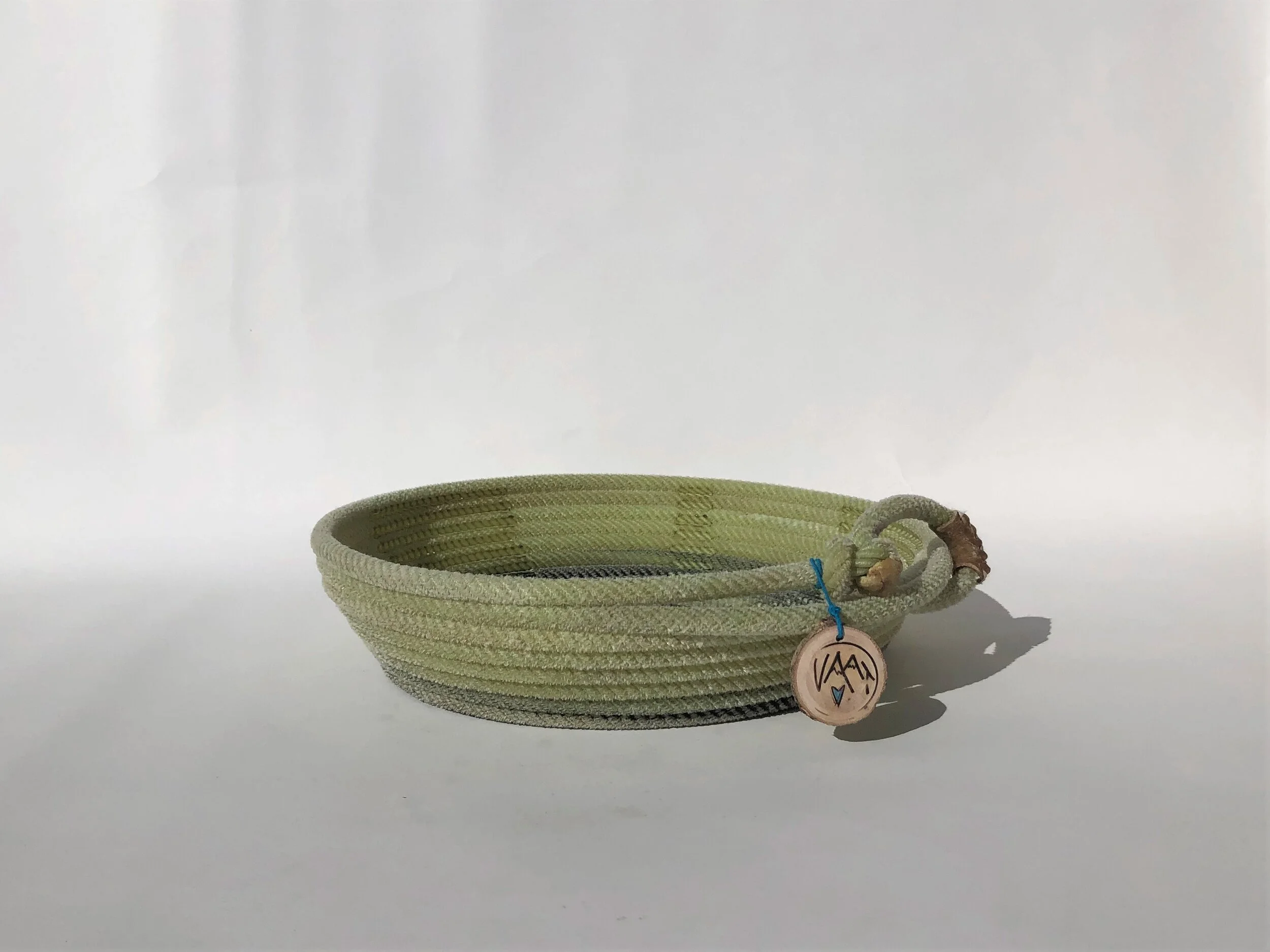 Large Light Green Rope Bowl