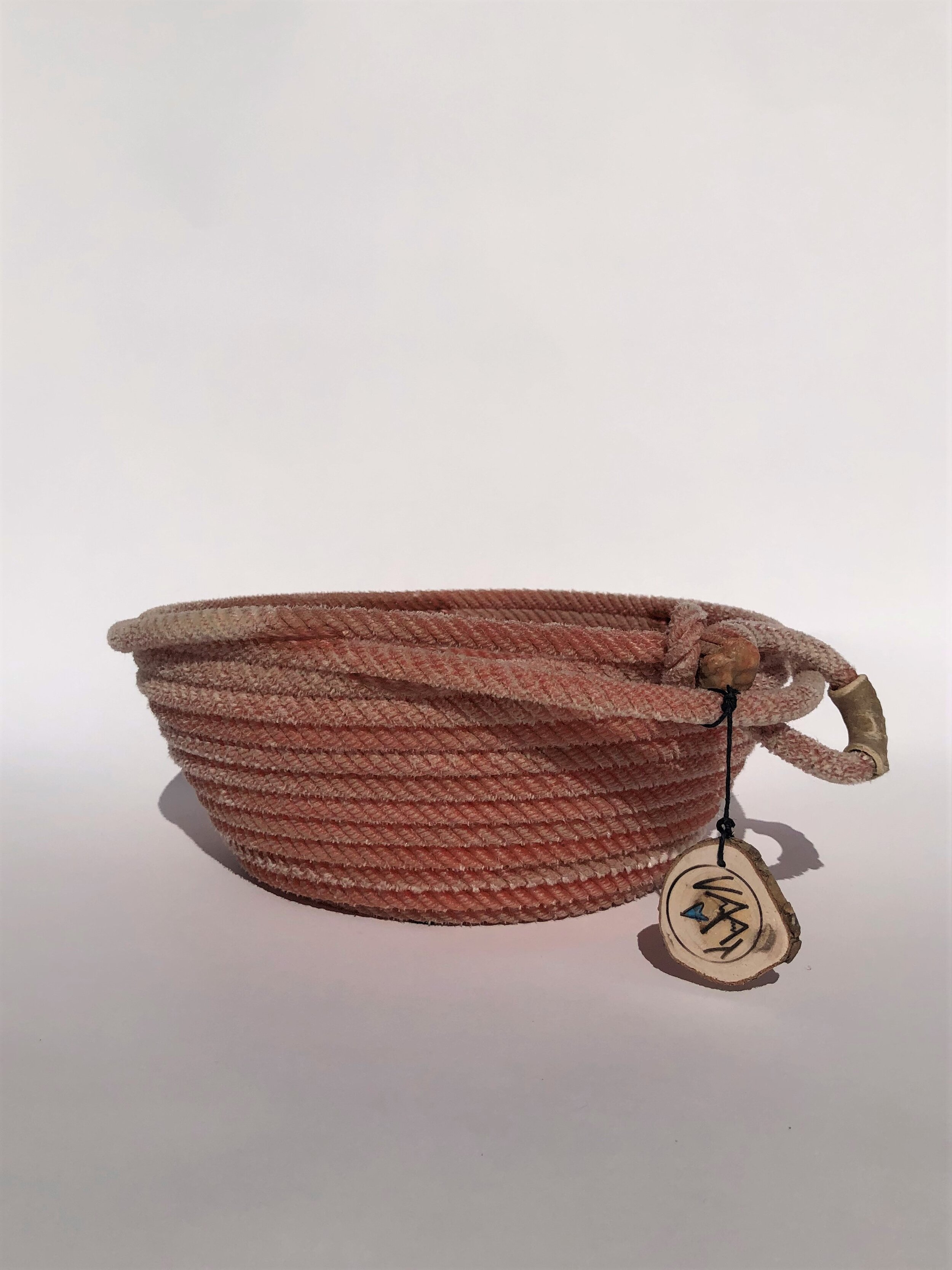 Large Mauve Rope Bowl 2