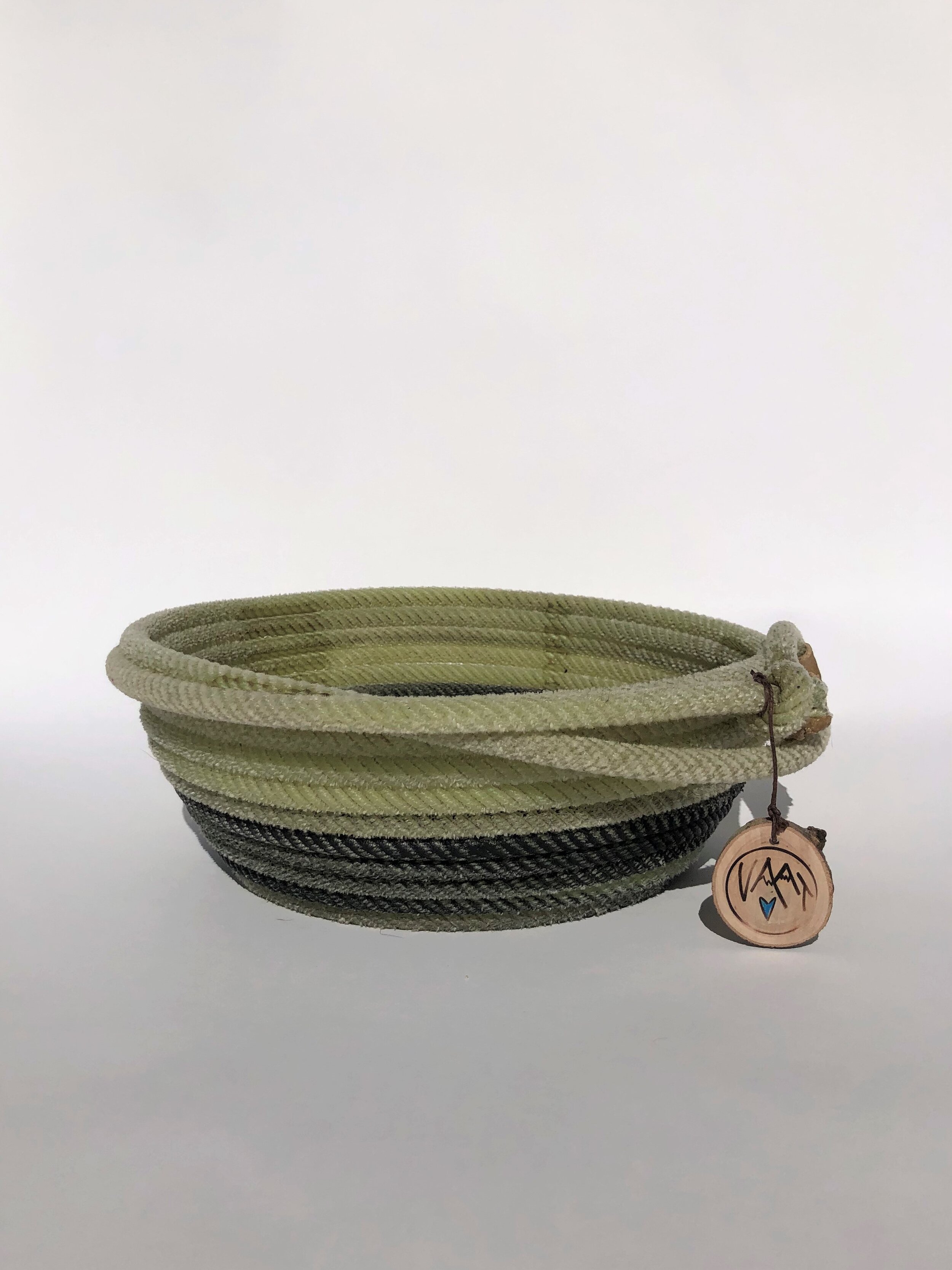 Large Light Green Rope Bowl 4