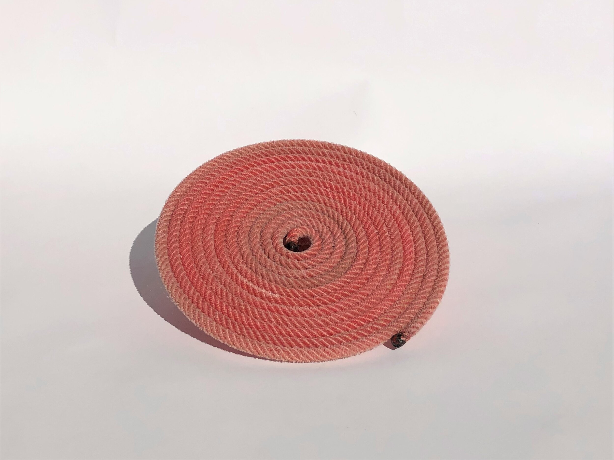 Large Red Traditional Rope Trivet 2