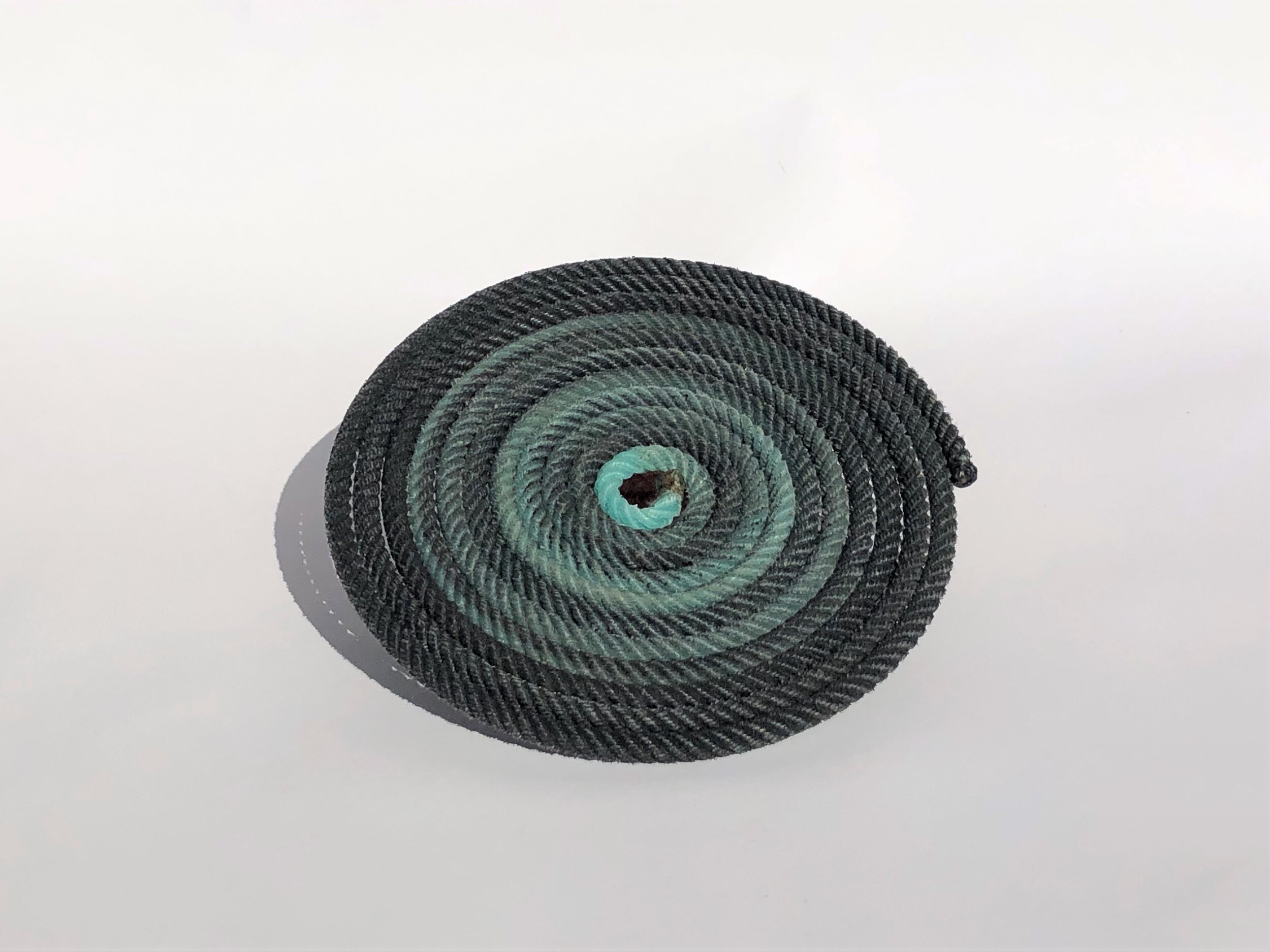 Medium Dark Aqua Traditional Rope Trivet