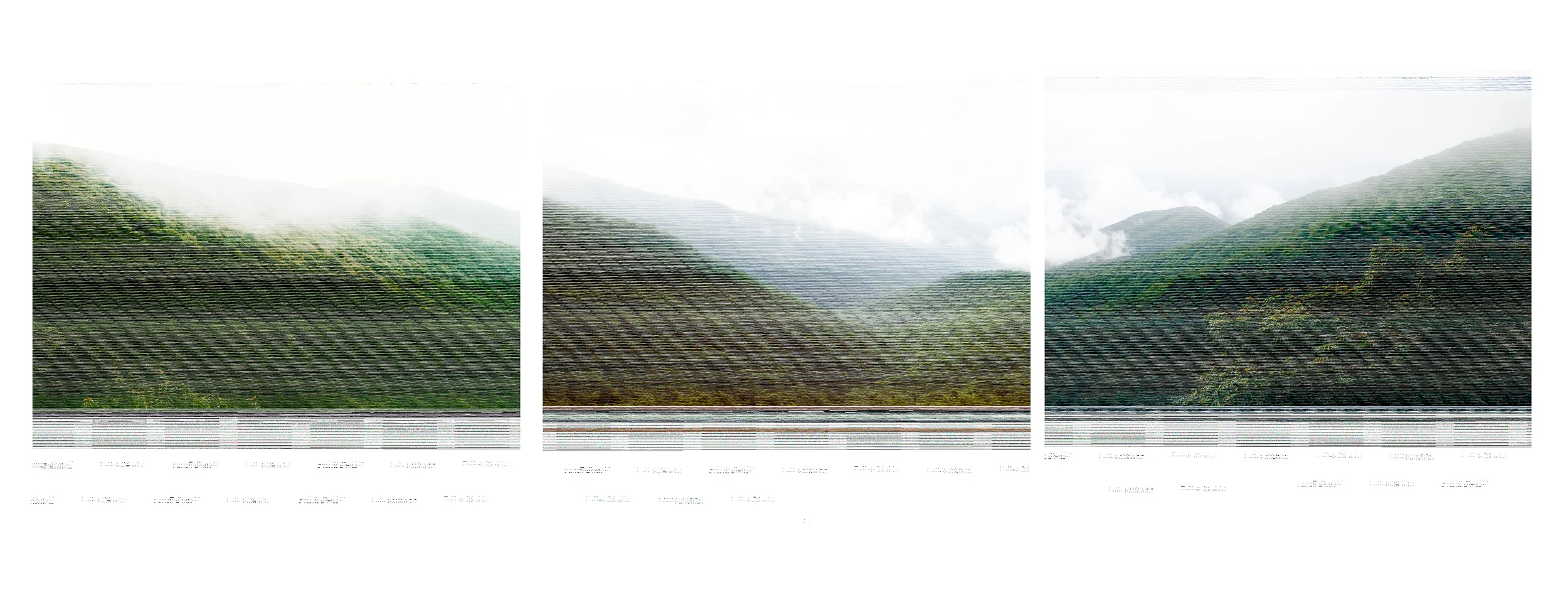 Entropy_114, 115, 116 (Blue Ridge Mountains, Stitch)
