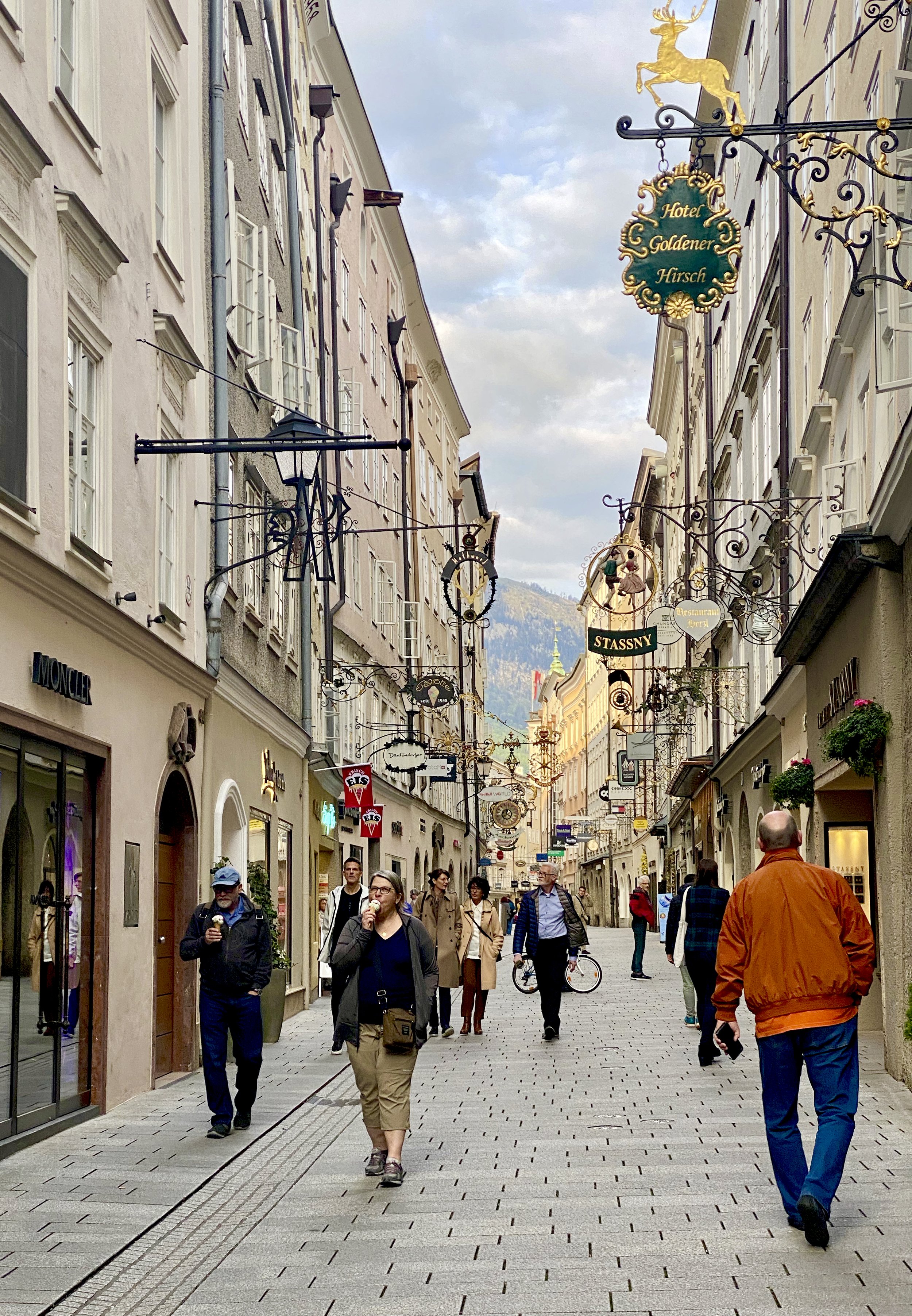 The beautiful streets of Salzburg, Austria