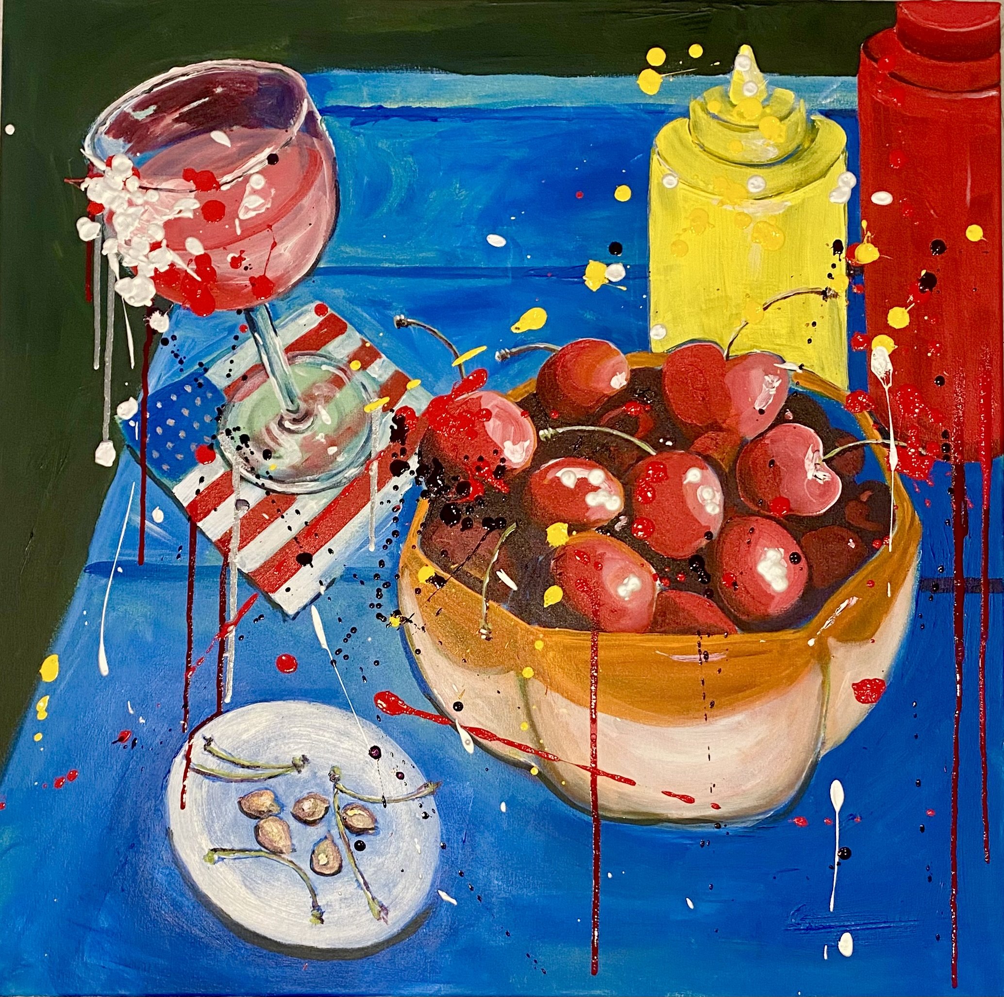 A splash of rosé, a messy America, and Wild Cherry Art all over town.