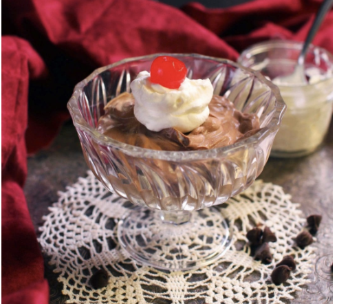 Two Ingredient Chocolate Mousse For One