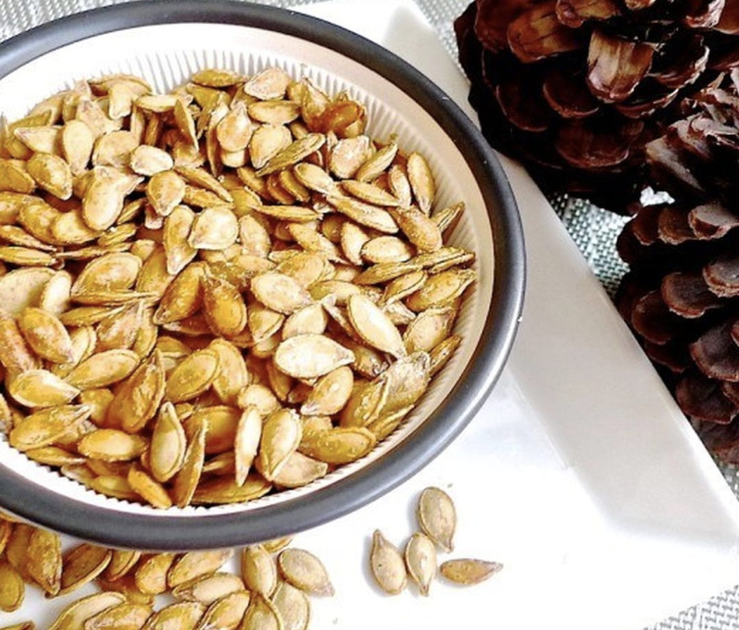 Crispy Toasted Pumpkin Seeds