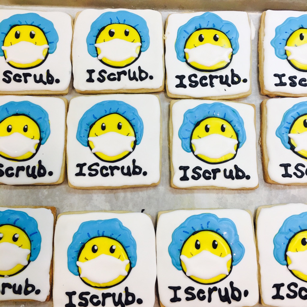 Surprise your coworkers with cookies to celebrate their wonderful work.
