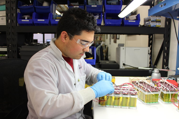 High Power Nano Satellite Battery Assembly