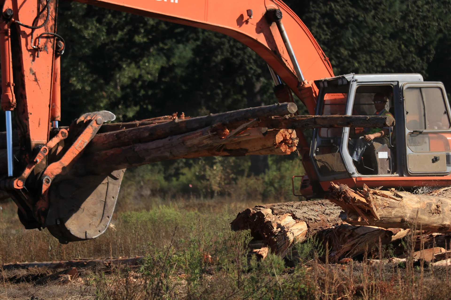 Heavy equipment will be placing large woody debris in the floodplain restoration area between September 3rd and October 15th.