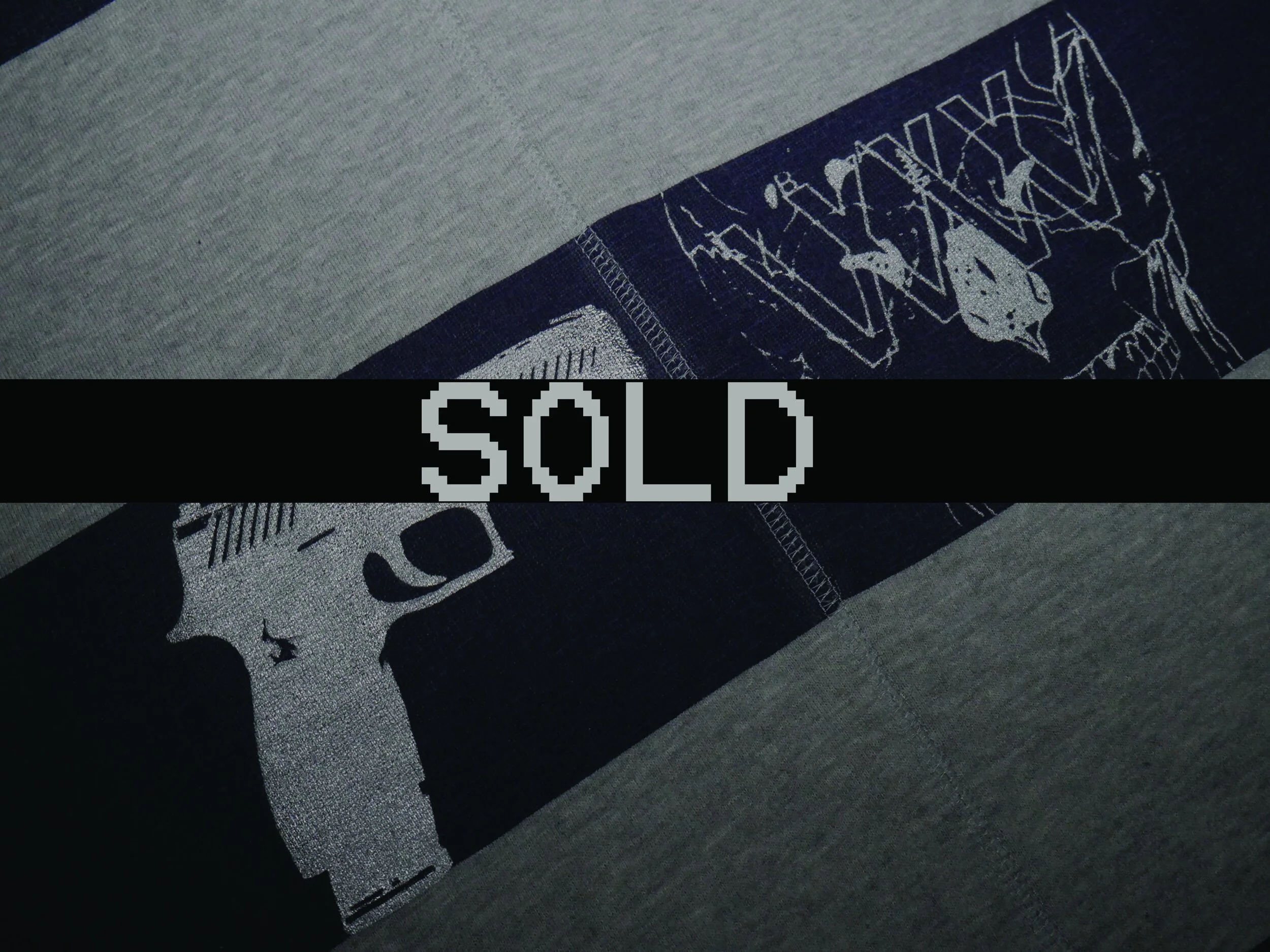 WHO'S WHO? STRIPPED {MEMENTO MORI} 1 OF 1 CROPPED HOODIE