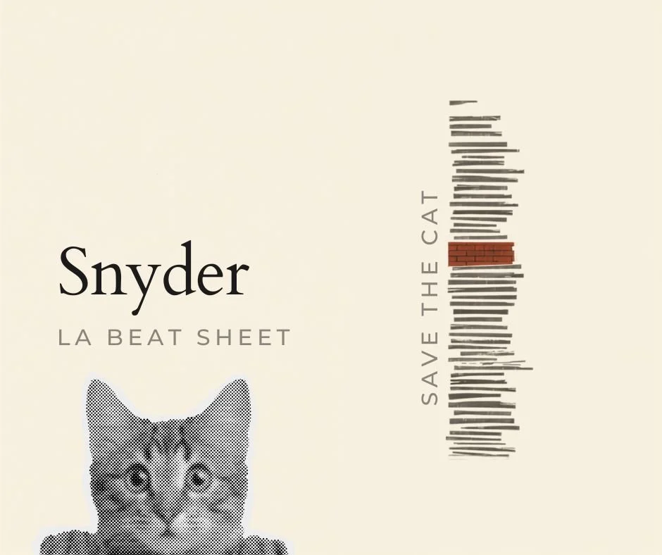 Save the Cat : la beat sheet de Snyder, mode d’emploi et angles morts