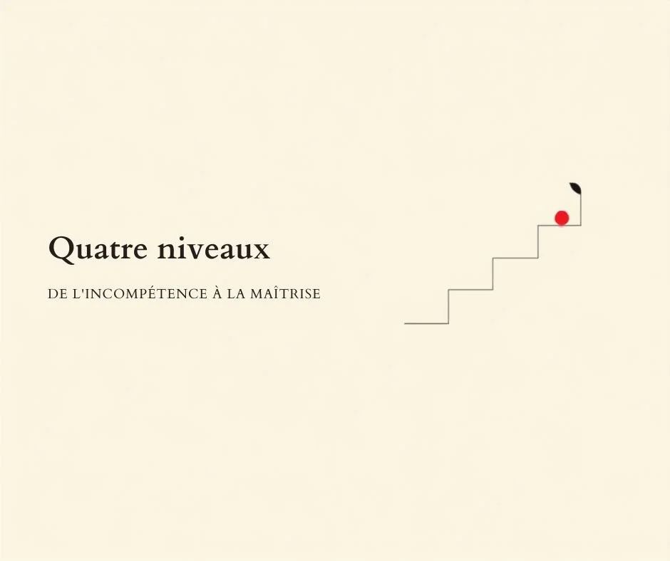 Les 4 niveaux de compétence appliqués au personnage
