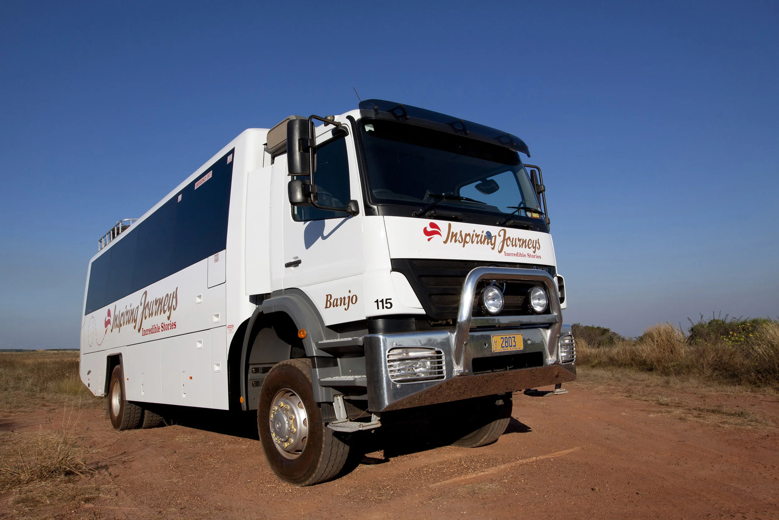 Inspiring Journeys tour bus, Darwin for Team Scope
