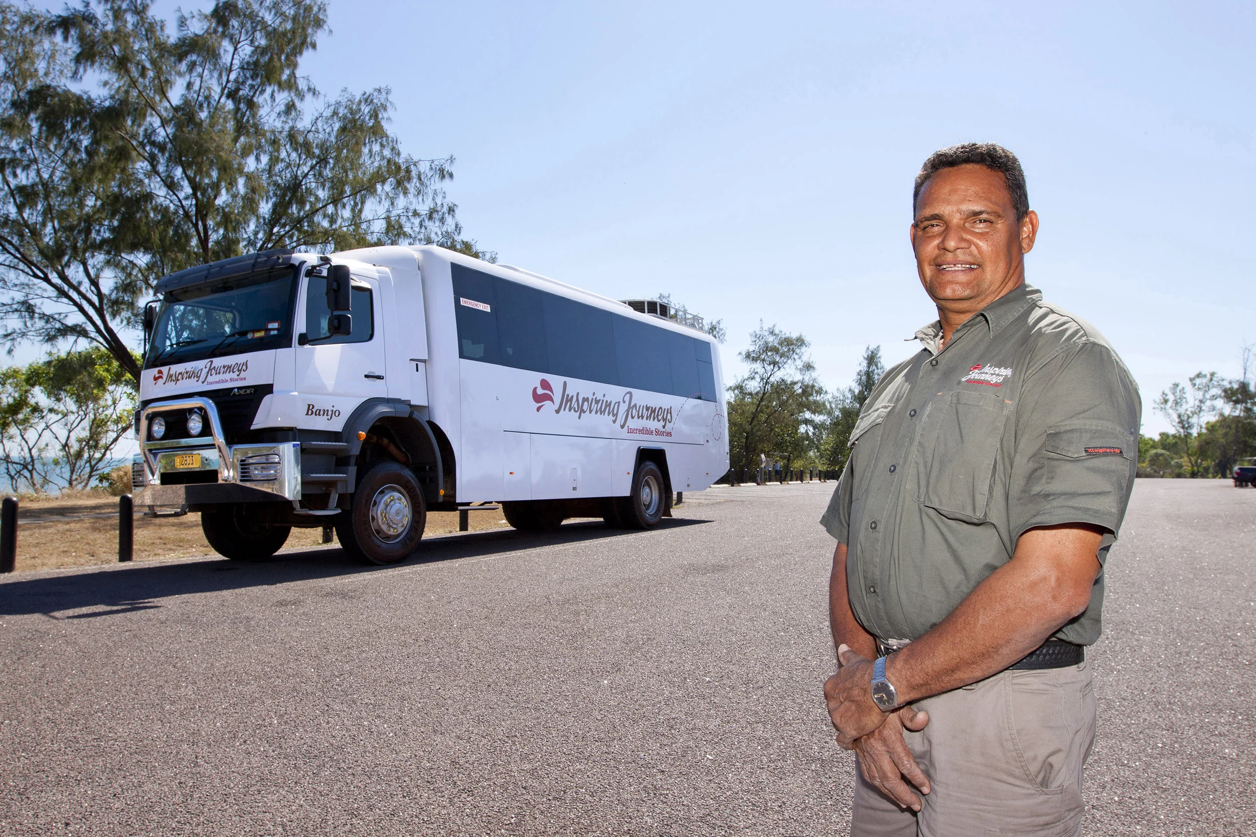 Inspiring Journeys tour bus, Darwin for Team Scope