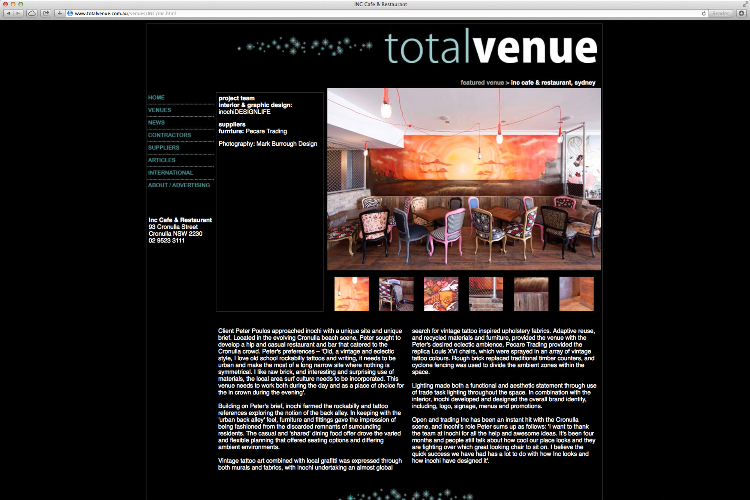 Inochi, showcased on Total Venue