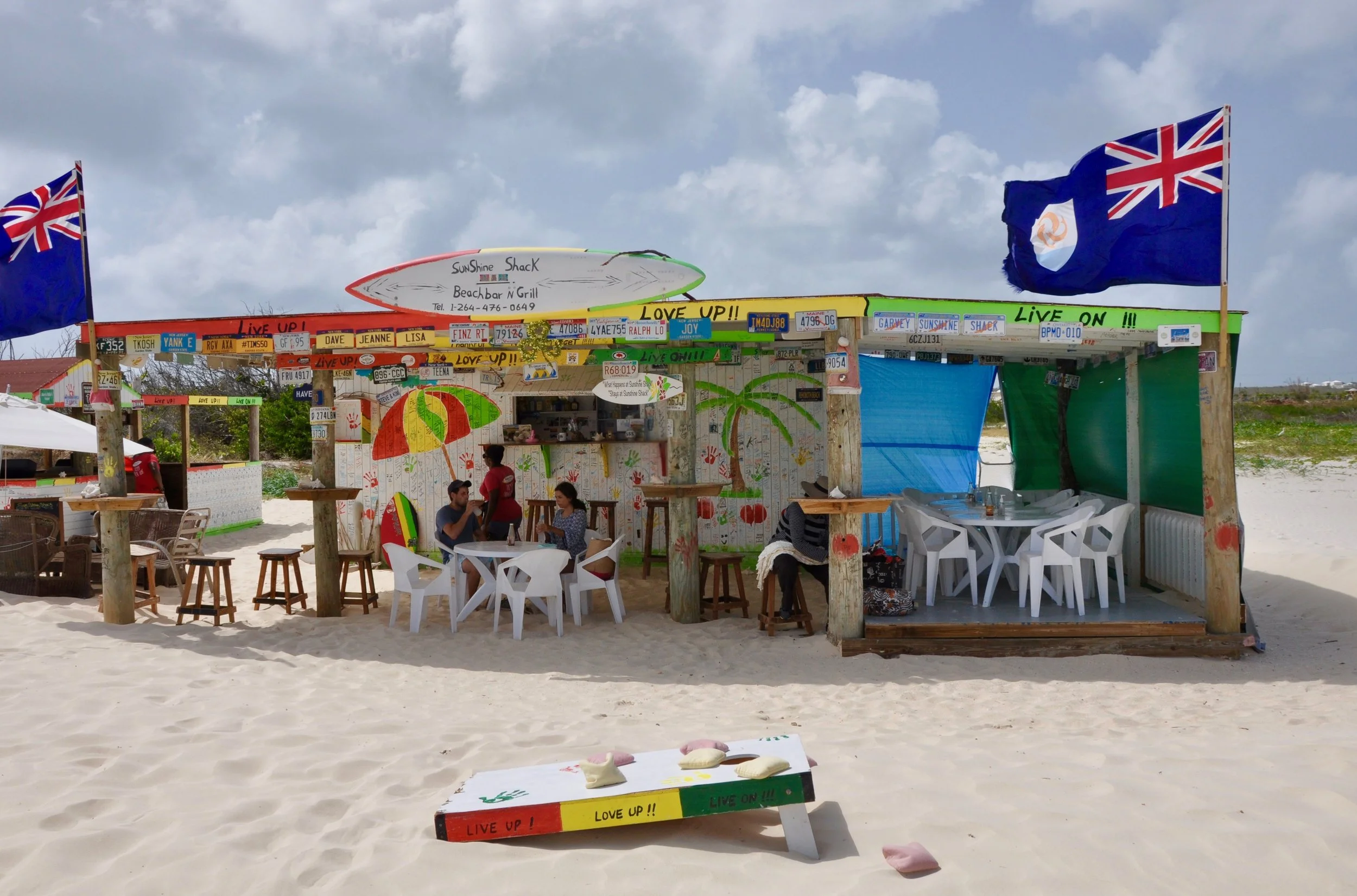 Rebuilt and happily back in business, the original Sunshine Shack was destroyed by Hurricane Irma. Photograph by Leslie Long.