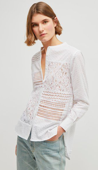 Celeste Mixed Lace Shirt https://fave.co/2WvFQ6e
