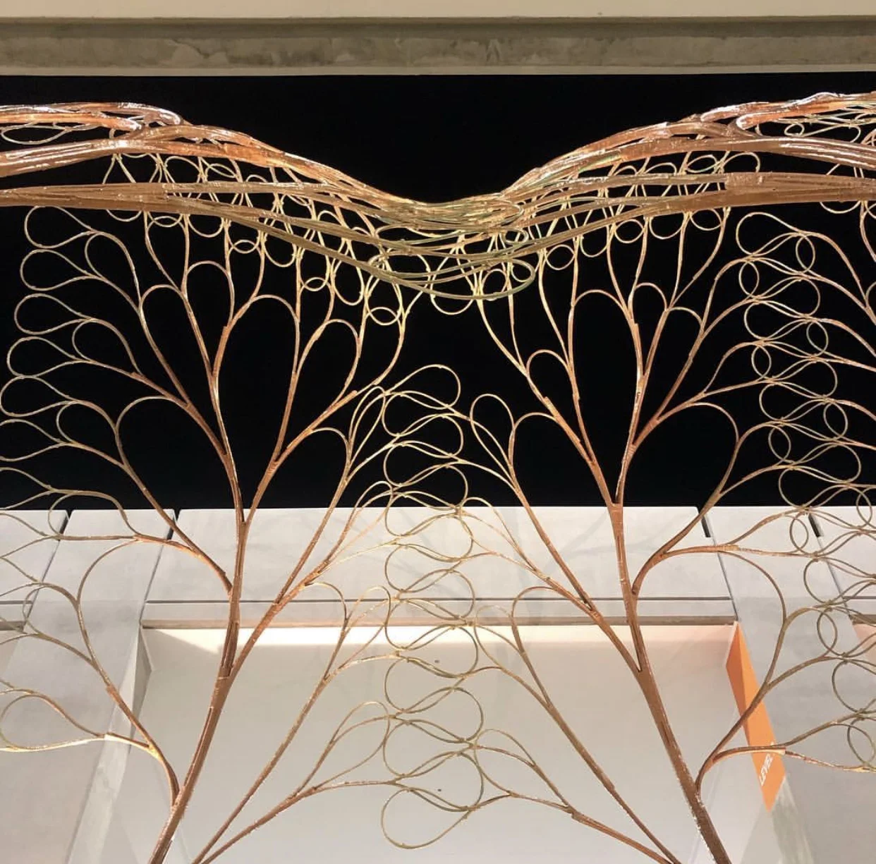 Close-up image of a structure done for the San Diego Airport parking structure. San Diego Parking Structure title: "The Best Way Out is Always Through" photos by Benjamin Ball @benisball.