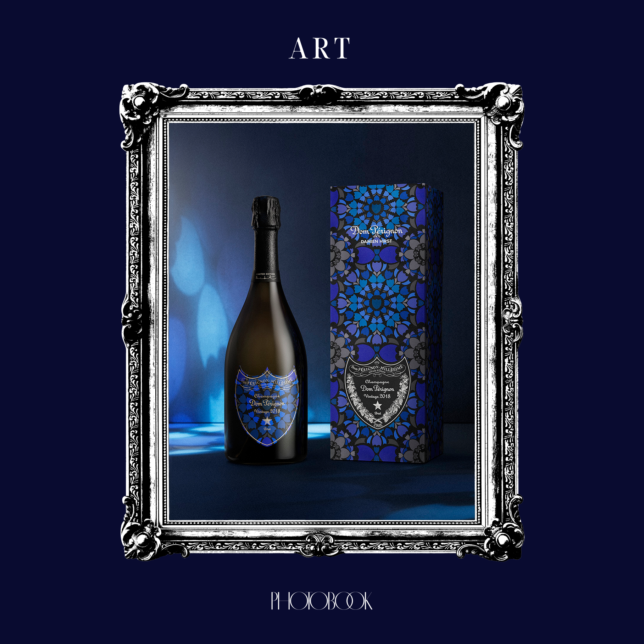 Damien Hirst Turns the Dom Pérignon Shield Into a Kaleidoscope
