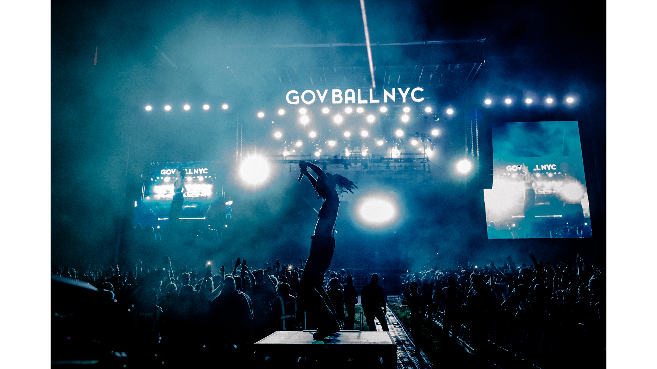 Night shot of Governors Ball.