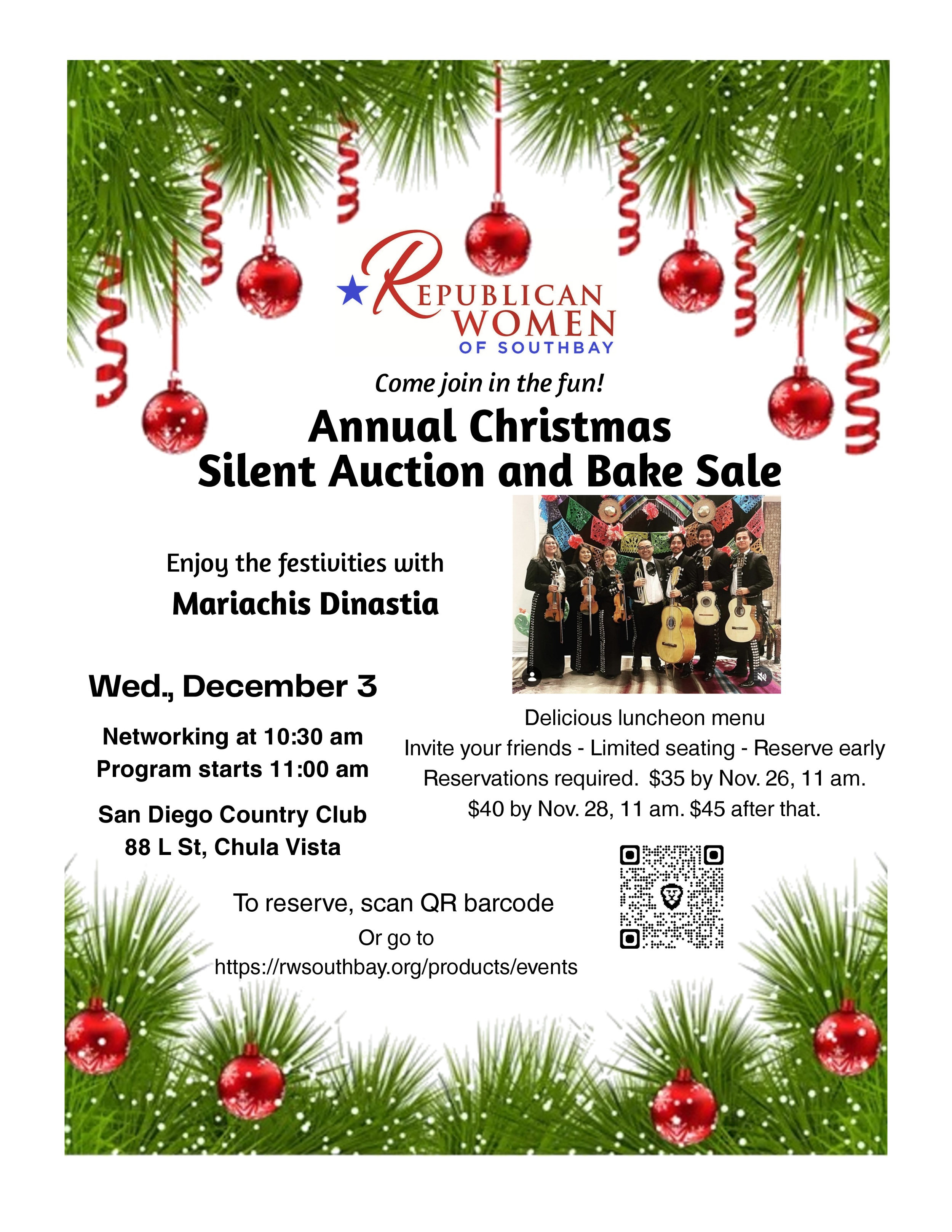 RWSB December Meeting Dec. 3rd